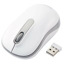 【送料無料】エレコム ワイヤレスマウス M-DY11DRSKWH 静音 抗菌 3ボタン Mサイズ ホワイト