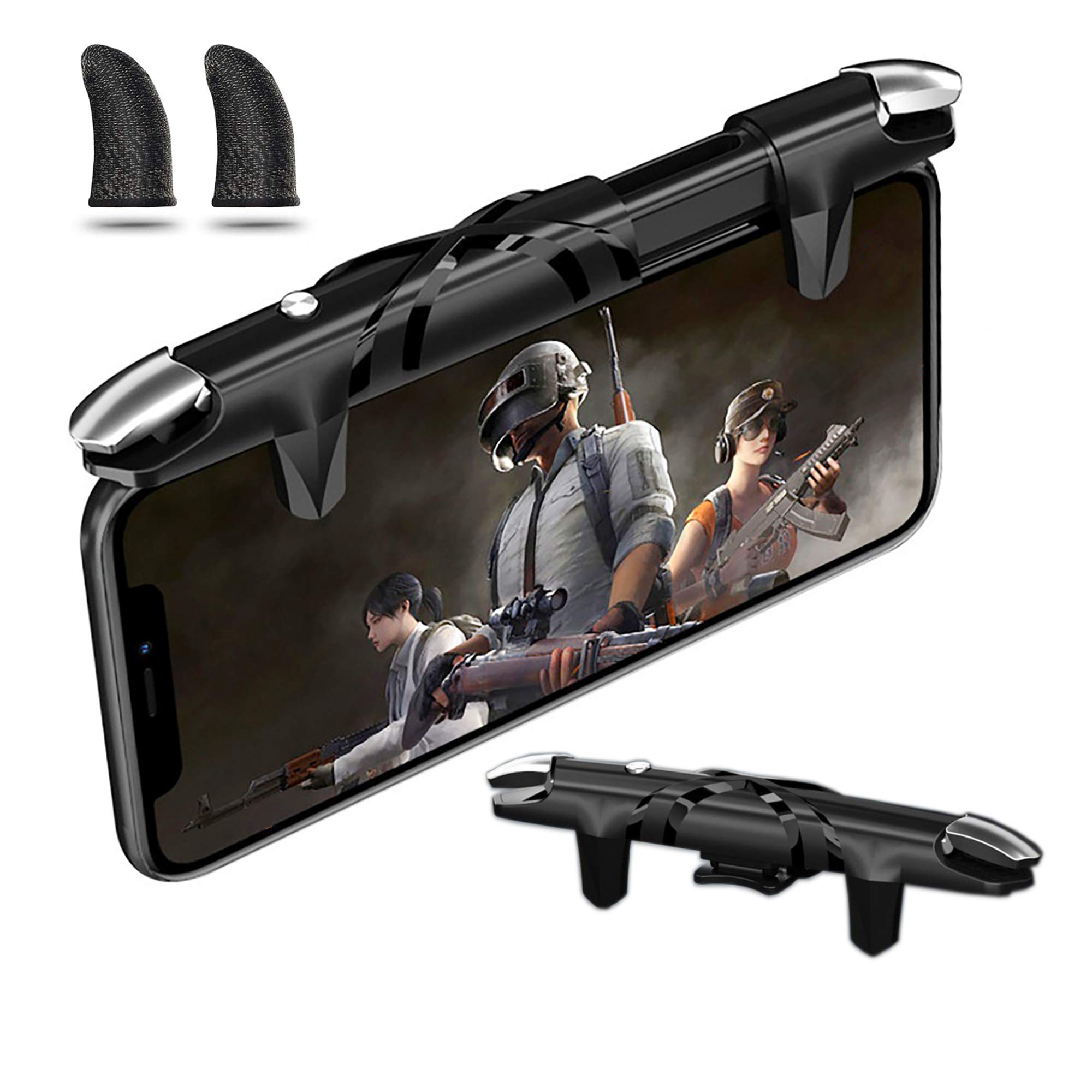 【送料無料】AIYUJIWU スマホ コントローラー 荒野行動 PUBG Mobile codモバイル フォートナイト 最新型 スマホゲーム パッド クリック感...