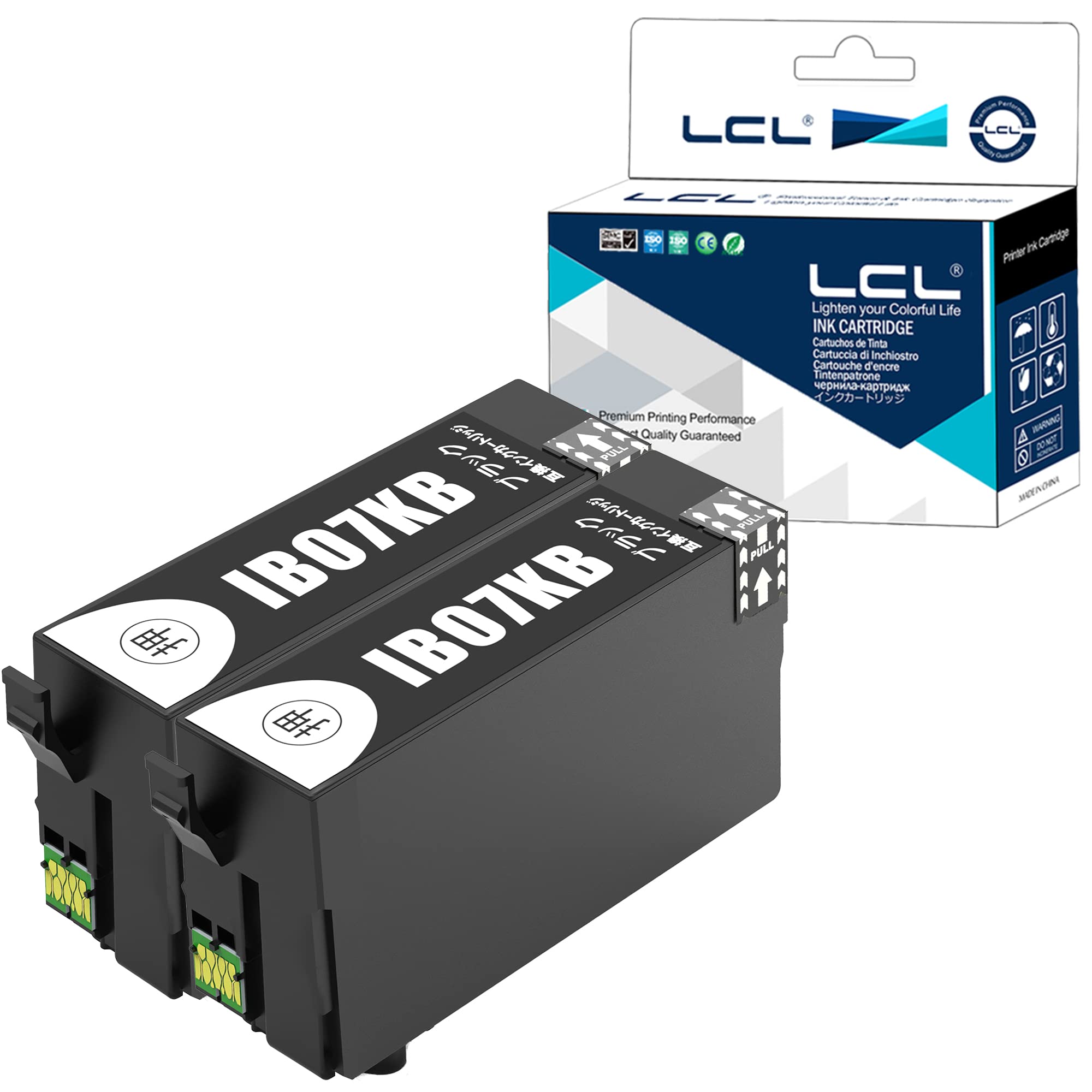 【送料無料】LCL エプソン用 IB07 IB07KA IB07KB 大容量 顔料 (2パック ブラック) 互換インクカートリッジ 対応機種：PX-M6011F/PX-M60..