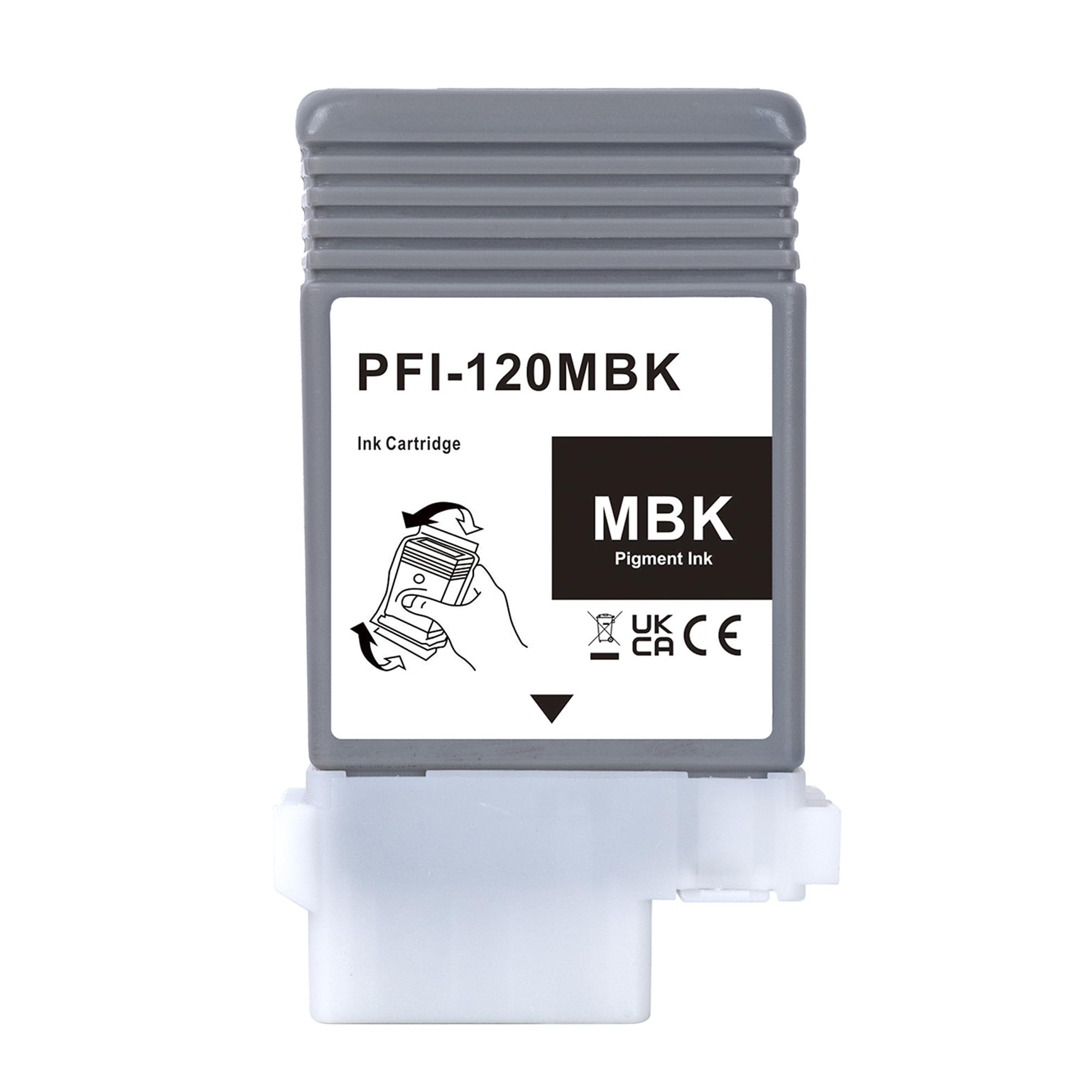 【送料無料】LCL CANON用 キャノン用 PFI-120 PFI-120MBK 顔料 (1パック マットブラック) 互換インクカートリッジ 対応機種：Canon TM-200 TM-205 TM-200MFP TM-250 TM-255 TM-300 TM-305 TM-300MFP TM350 TM-355