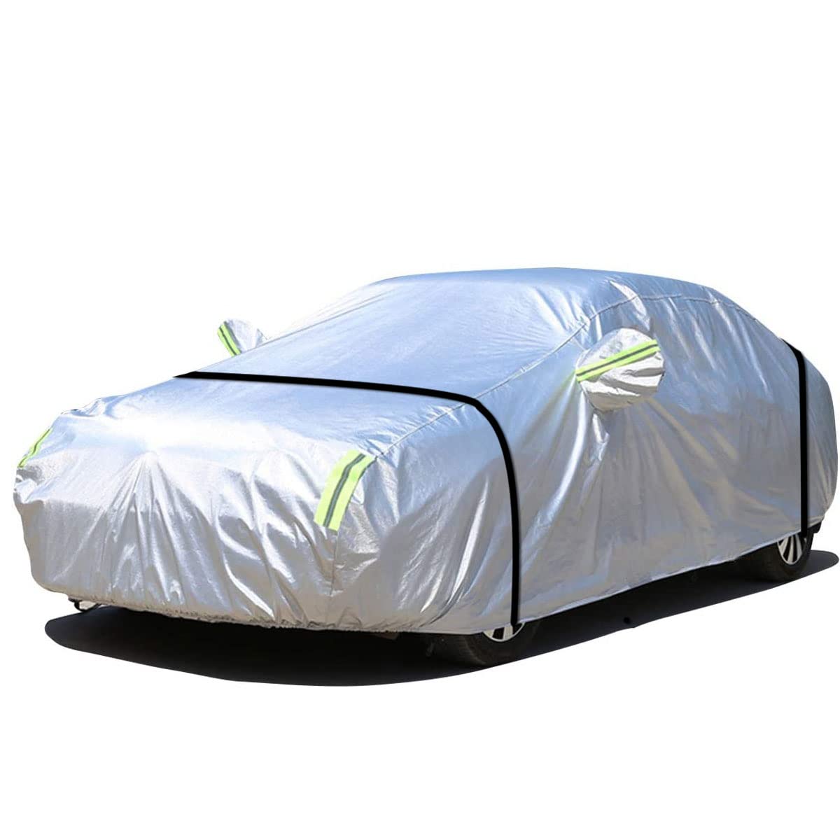 【送料無料】LINFEN ボディカバー 車カバー 5層構造 裏起毛タイプ 防水防塵防輻射紫外線 カーカバー 汎用 サイズ 台風・黄砂 対策 軽 SUV ワゴン セダン 各車対応 (自動車3S：415×170×150cm)