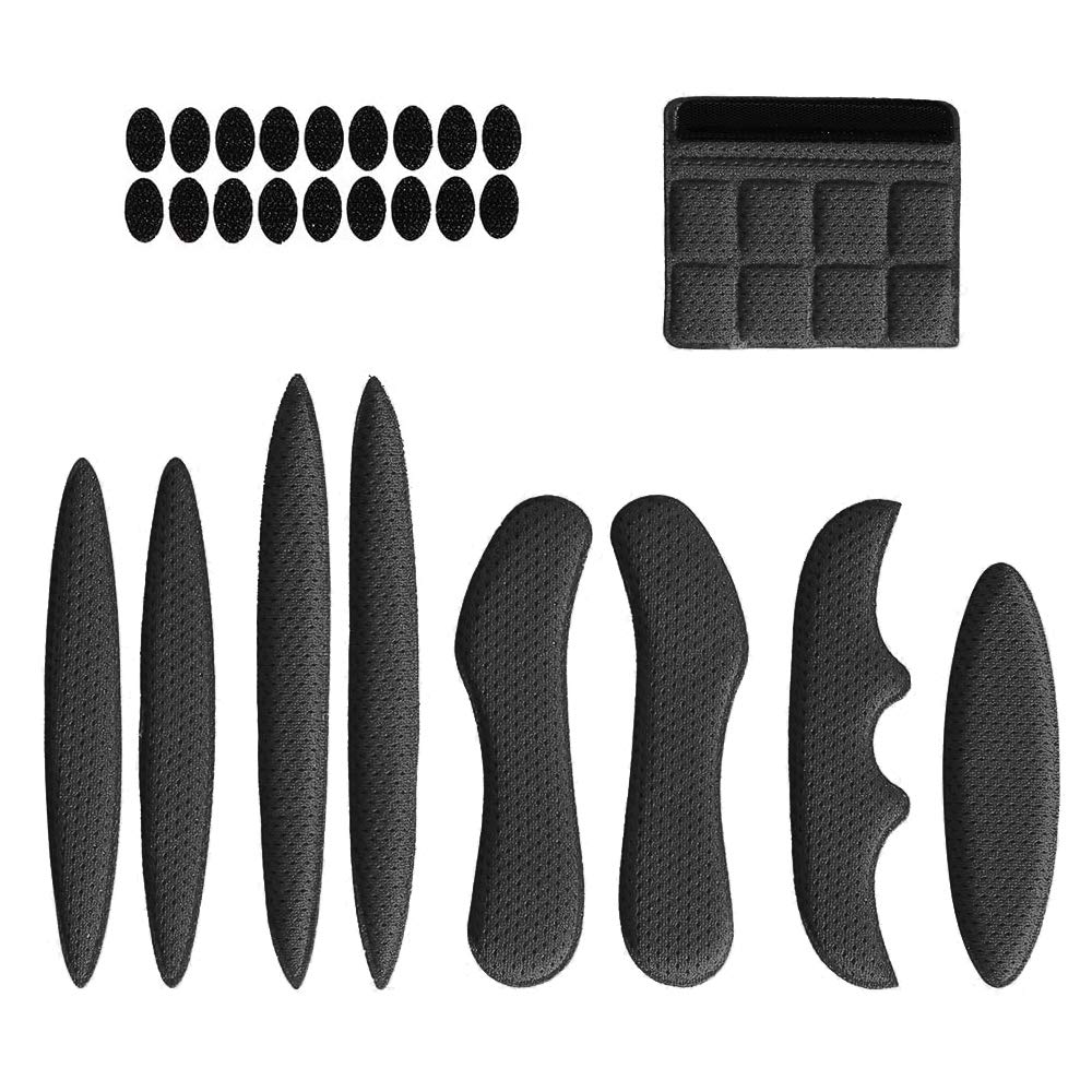 【送料無料】SRECNO ヘルメットパッド 保護パッド ヘルメットスポンジ ヘルメットライニング保護 インナーパッド 衝撃吸収 心地良い取り替え簡単 快適性 自転車/電気自動車/オートバイ用 ブラック