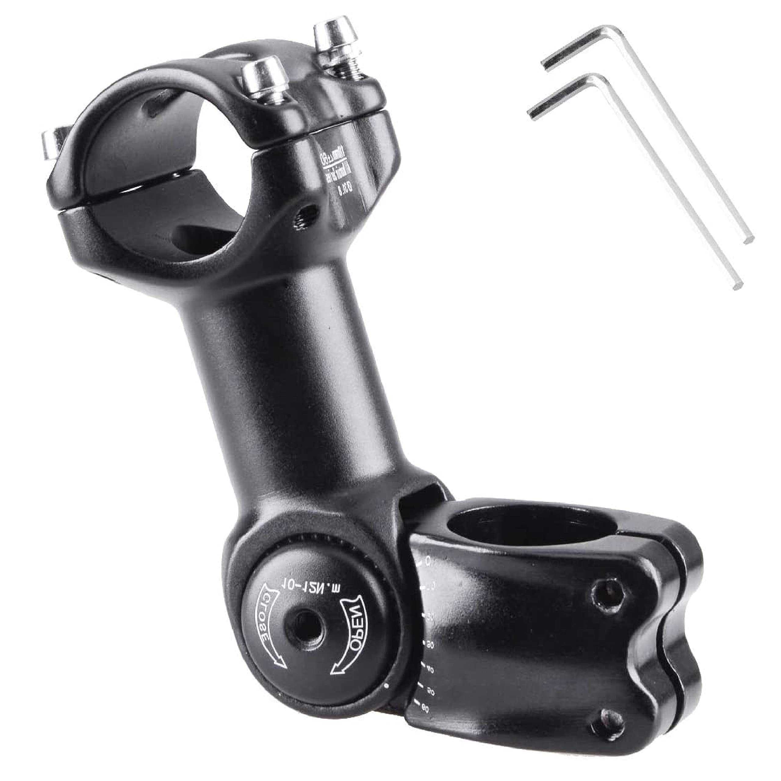 【送料無料】Azarxis 自転車 ステム 25.4mm/31.8mm ±60° クランプ ハンドルステム アルミ6061 90mm/110..