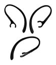 【送料無料】Sound Wave【 360°回転 直径5.57mm-6.2mmに適用 】 6mm 3本入 しっかりフィットする ブルートゥース用 イヤーフック 6mm 黒色 For ブルートゥースヘッドセット用 Bluetooth イヤホン PLANTRONICS プラントロニクス サムソン等対応 落ち防止 (スリム6mm 3本