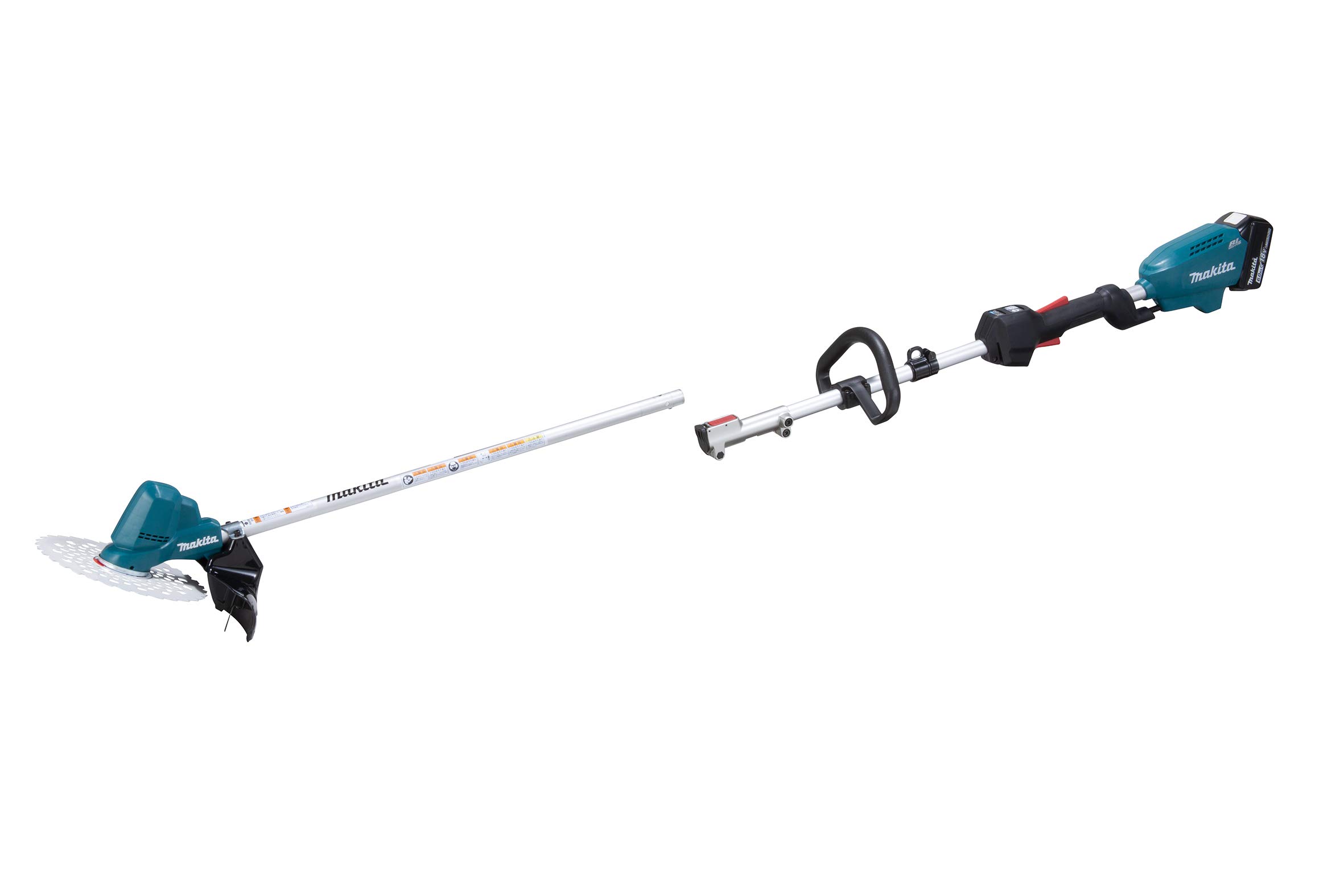 【送料無料】マキタ 充電式草刈機18V 刈込幅230mmチップソー付 ループハンドル分割棹 6Ahバッテリ・充..