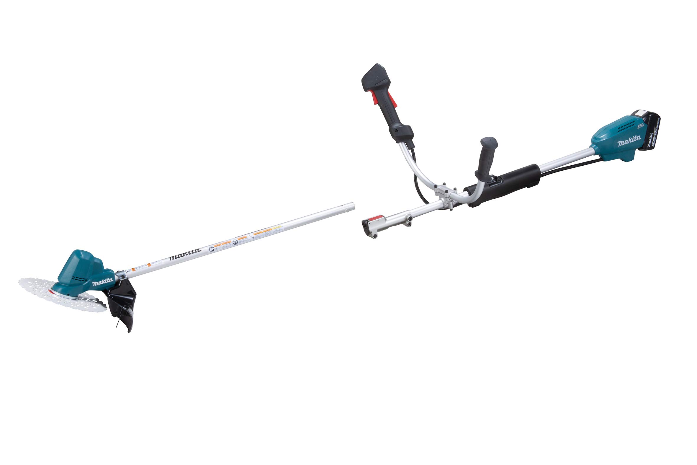 【送料無料】マキタ 充電式草刈機18V 刈込幅230mmチップソー付 Uハンドル分割棹 6Ahバッテリ・充電器付..