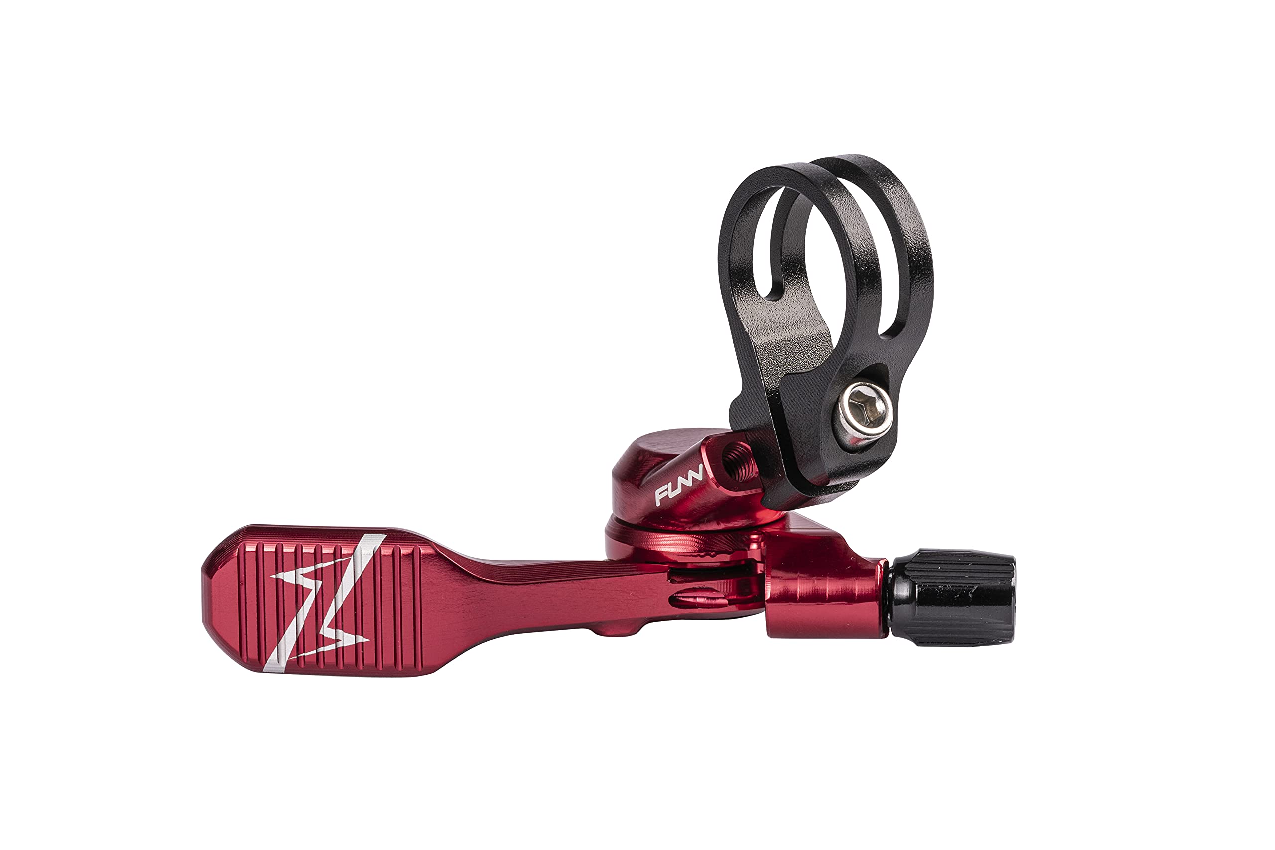 【送料無料】Funn(ファン) ドロッパー用リモートレバー, 4方向にマウントできる,フルCNC加工(レッド)