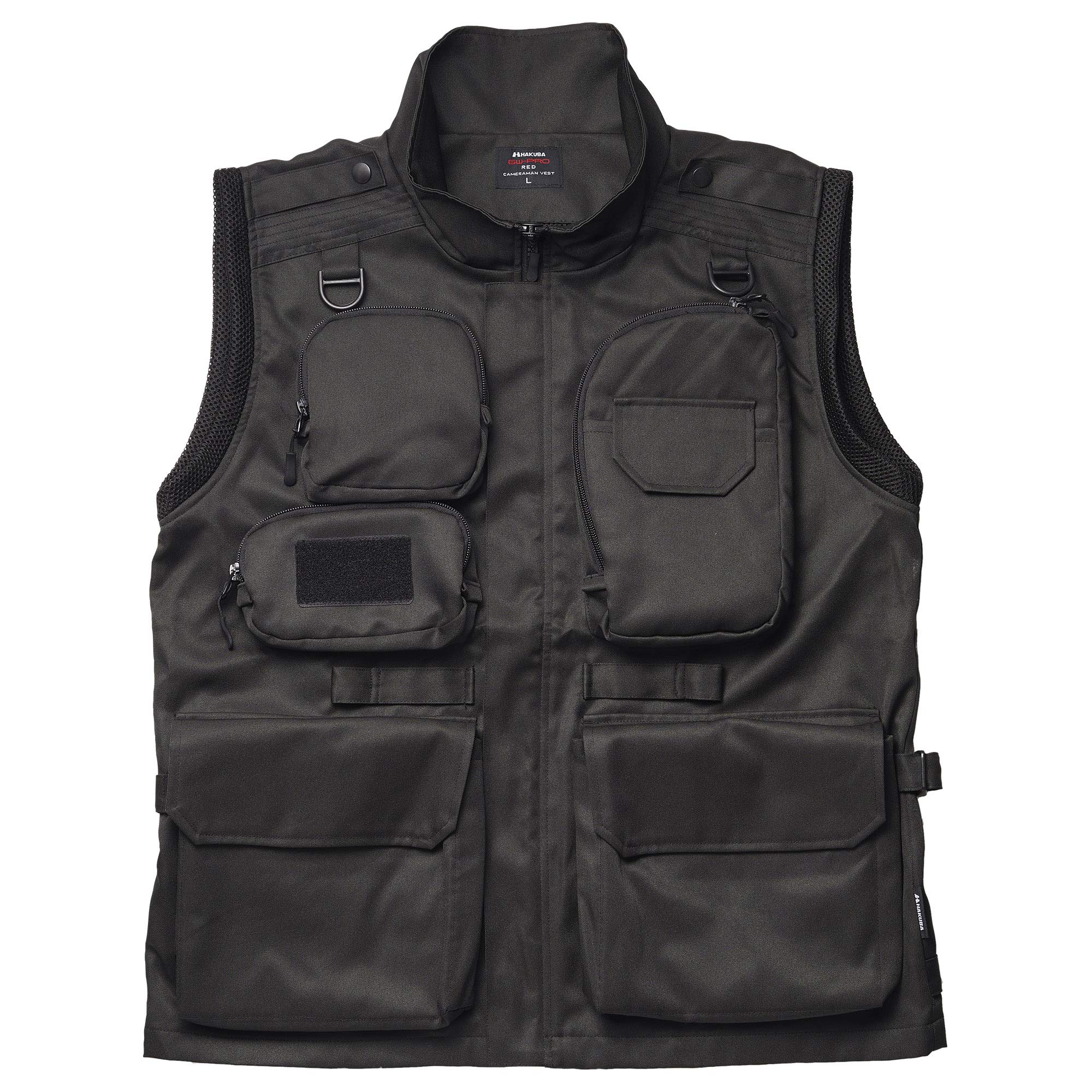 【送料無料】ハクバ HAKUBA カメラマン用高機能ベスト GW-PRO RED カメラマンベスト L スタンドカラー..