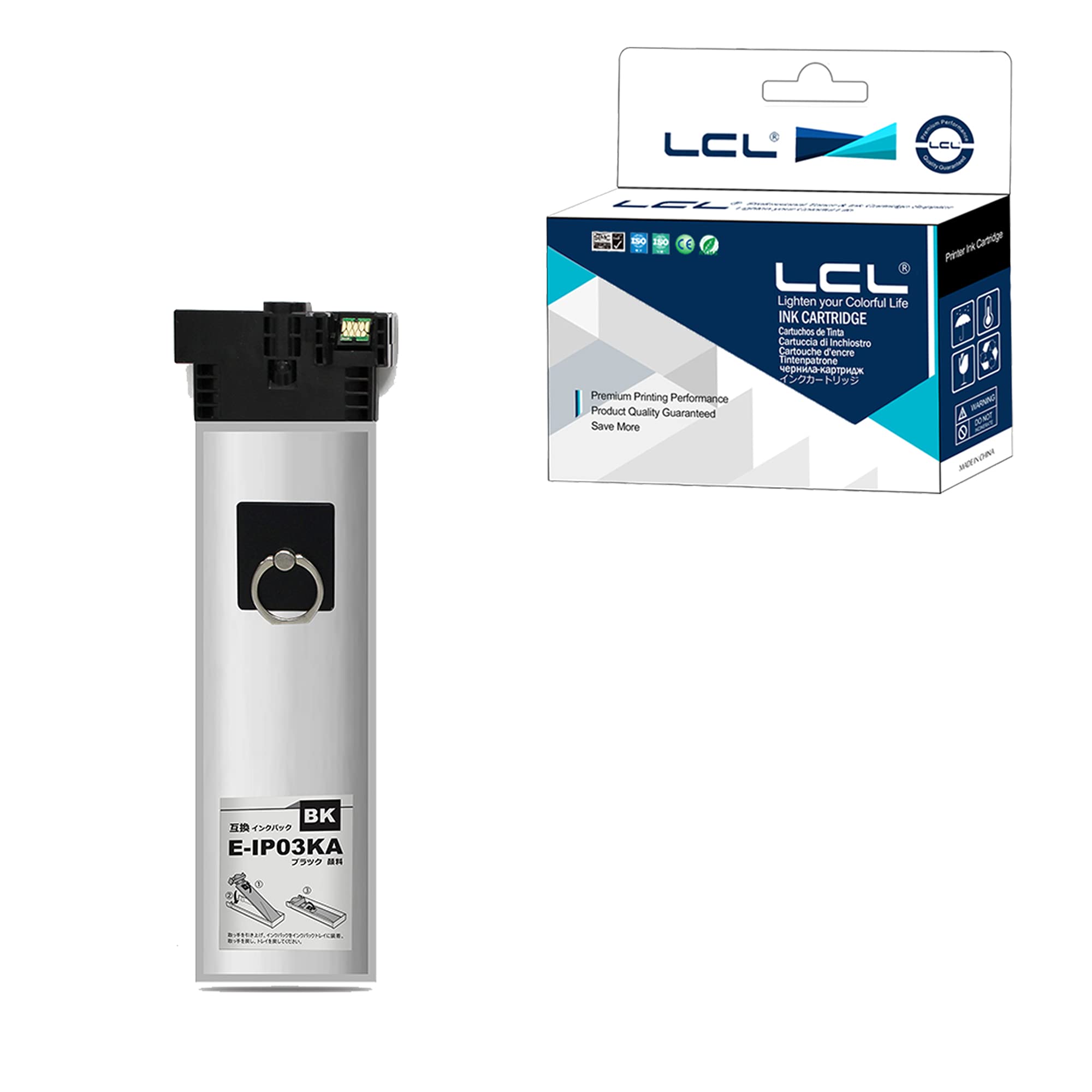 【送料無料】LCL エプソン用 IP03 IP03KA （1パック ブラック） 顔料 互換インクカートリッジ 対応機種..
