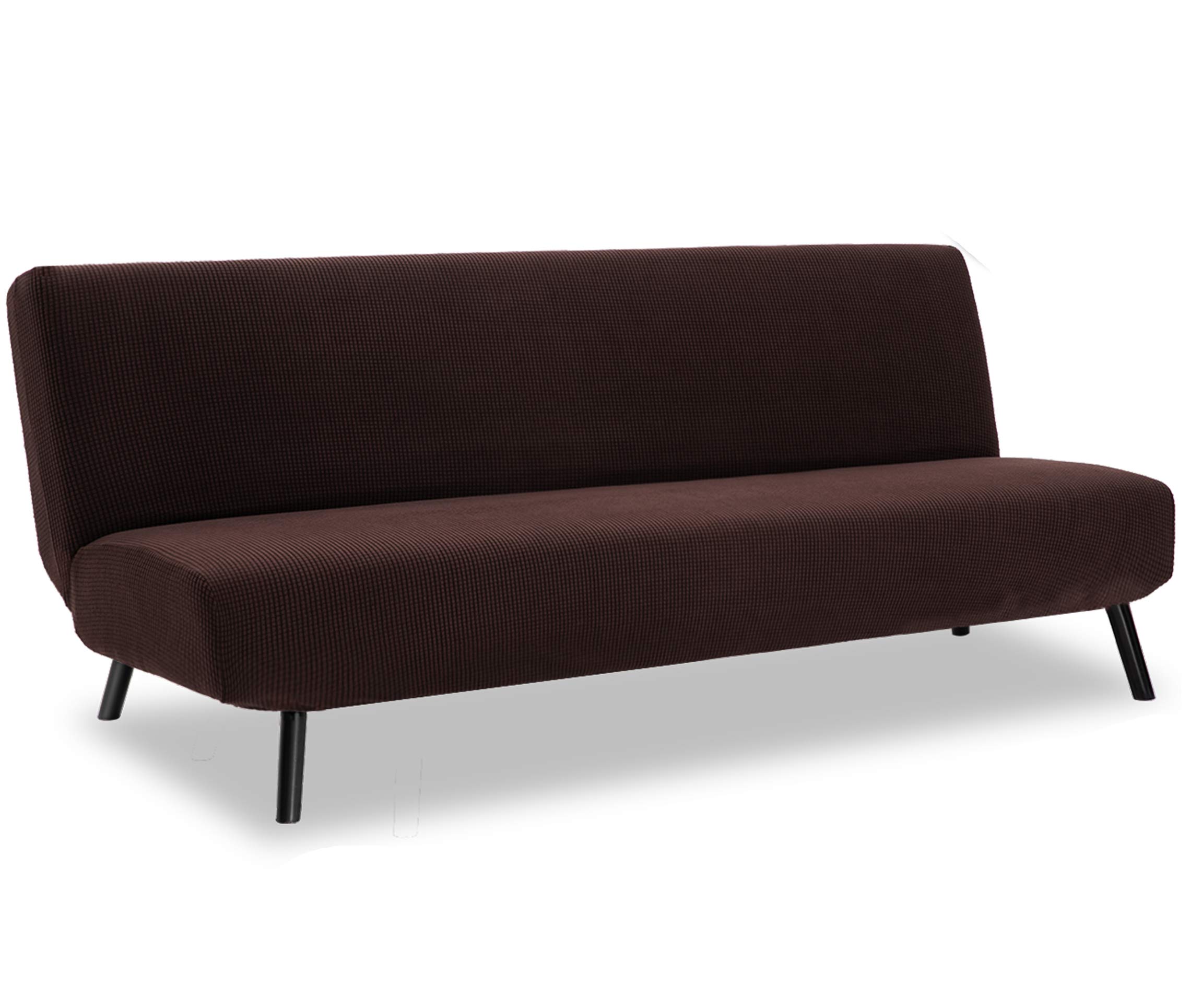 【送料無料】TIANSHU ソファーカバー 3人掛け 肘なし 無地 縦横弾力 ストレッチ フィットタイプ 肘付き 滑り止め 柔らかい 伸縮素材伸び良く 四季適用 超便利 (3人掛け,チョコレート)