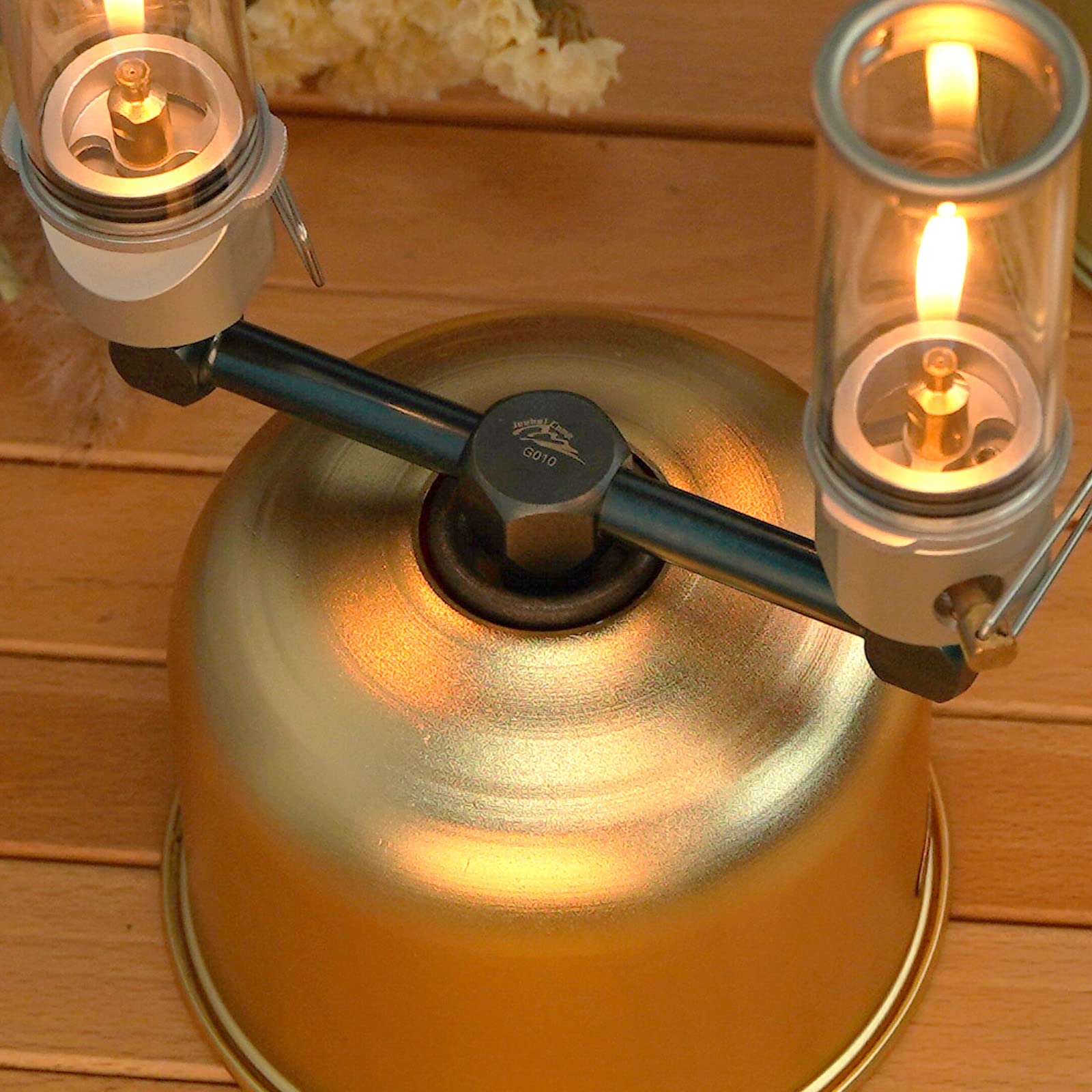 【送料無料】Jeebel Camp ランタン用アクセサリー,OD缶2分岐/3分岐 アダプター,三股/二股ガスランタン ..