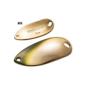【送料無料】シマノ(SHIMANO) スプーン カーディフ ロールスイマー プレミアムメッキ 2.2g TR-M22R 73T グリーンゴールド