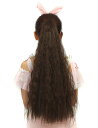 【送料無料】YJINCO ポニーテールウィッグ ロング フラ エクステ ポイントウィッグ ヘアークリップ カール かつら 簡単クリップ 原宿系 フラダンス YJWM015-nblk