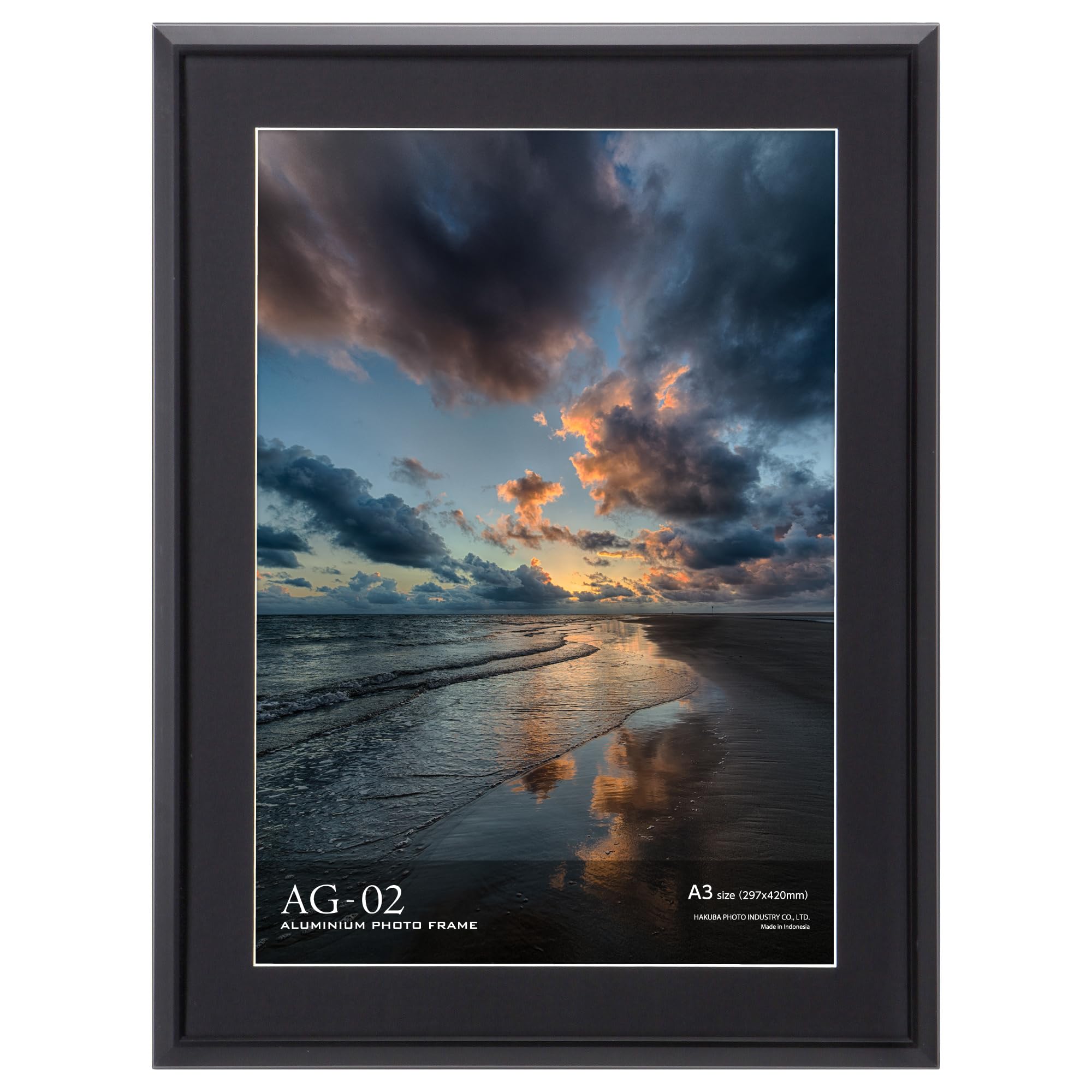 【送料無料】ハクバ HAKUBA 額縁 アルミ AG-02 A3 アクリル板 ブラック FAG2-BKA3