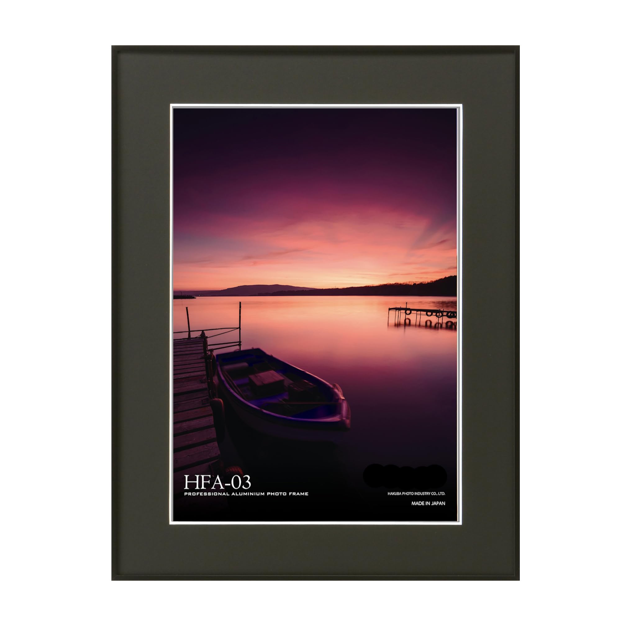 【送料無料】ハクバ HAKUBA 額縁 アルミ HFA-03 A3 アクリル板 ブラック HFA-03-A3