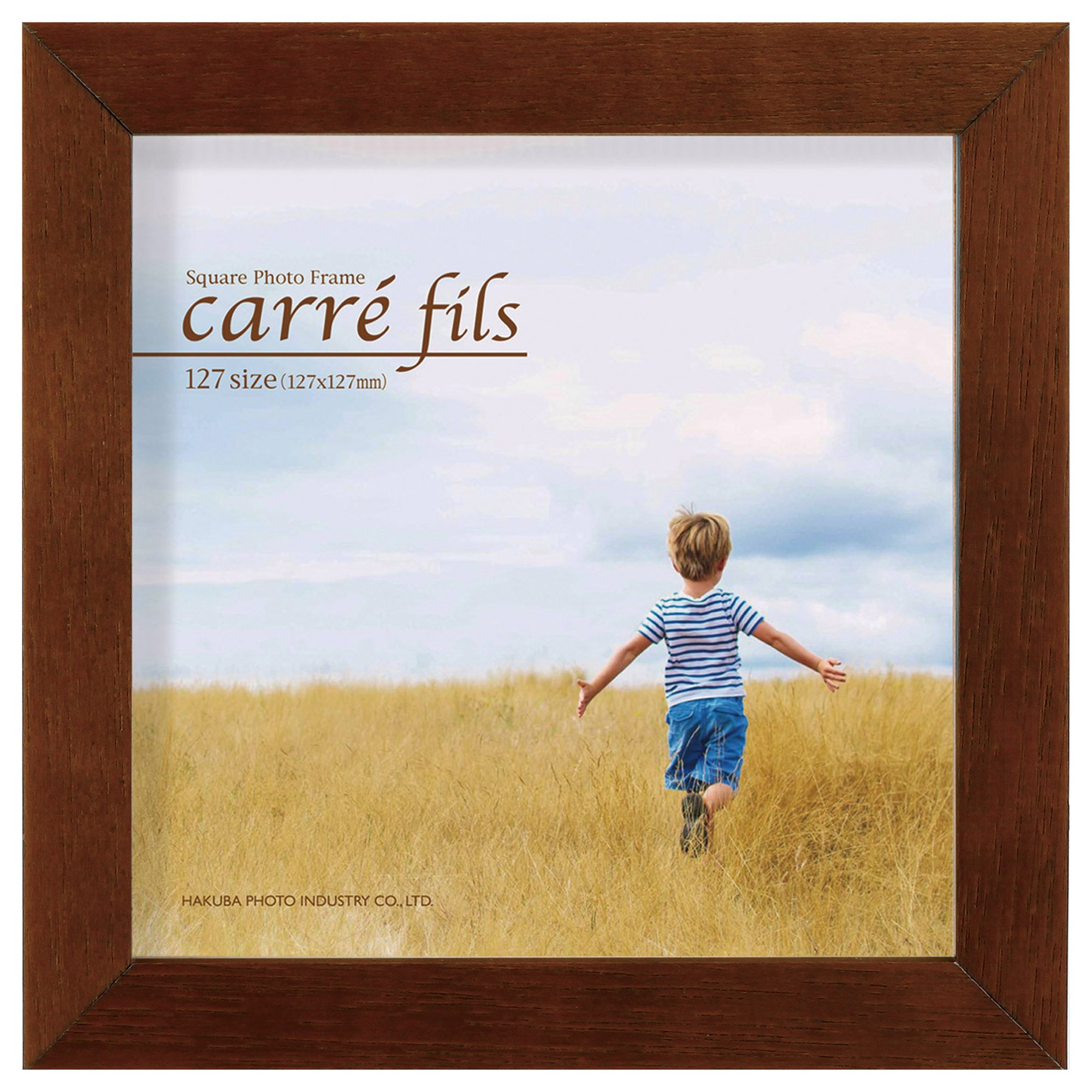 【送料無料】ハクバ HAKUBA フォトフレーム スクウェア木製額 カレフィス127 ましかくサイズ(127×127mm) ブラウン FSQCF-127BR