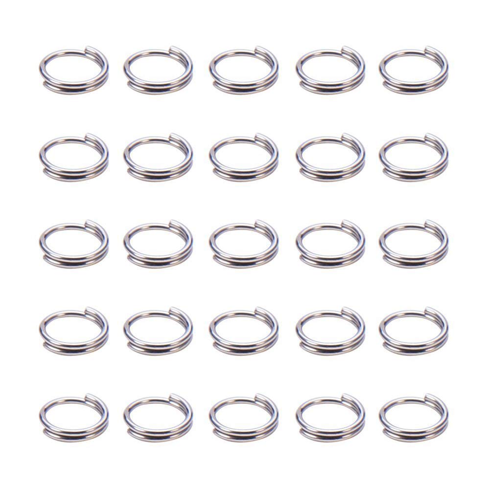 【送料無料】PH PandaHall 約278個/箱 304 ステンレス 二重リング6x1.2mm 二重 マルカン ジャンプリン..