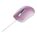 【送料無料】バッファロー BUFFALO 有線光学式マウス 静音/3ボタン/Mサイズ ピンク BSMOU27SMPK