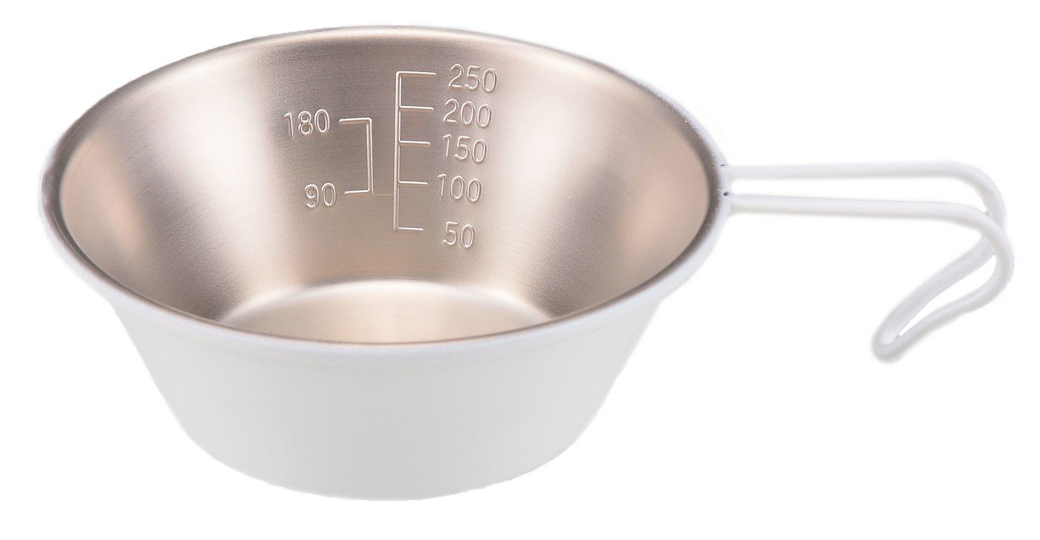 【送料無料】キャプテンスタッグ アウトドア用品 コップ 計量カップ ステンレスシェラカップ 320ml ホ..