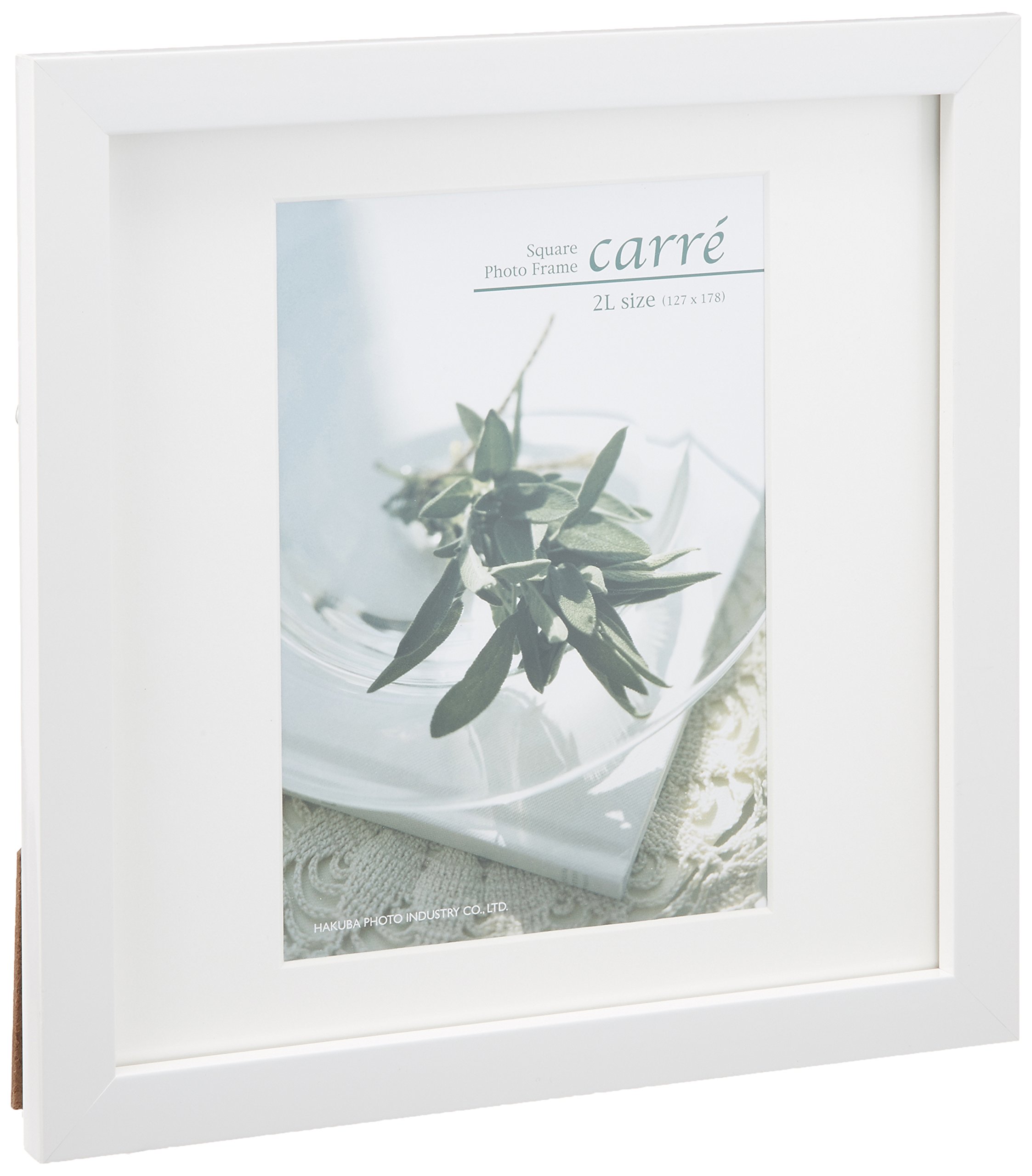 【送料無料】ハクバ 【限定】 HAKUBA フォトフレーム スクウェア 木製 額 カレ 2L サイズ 1面 ホワイト 2L 木製 FSQCR-WT2L1 軽くて割れないPET板を採用 タテヨコ兼用