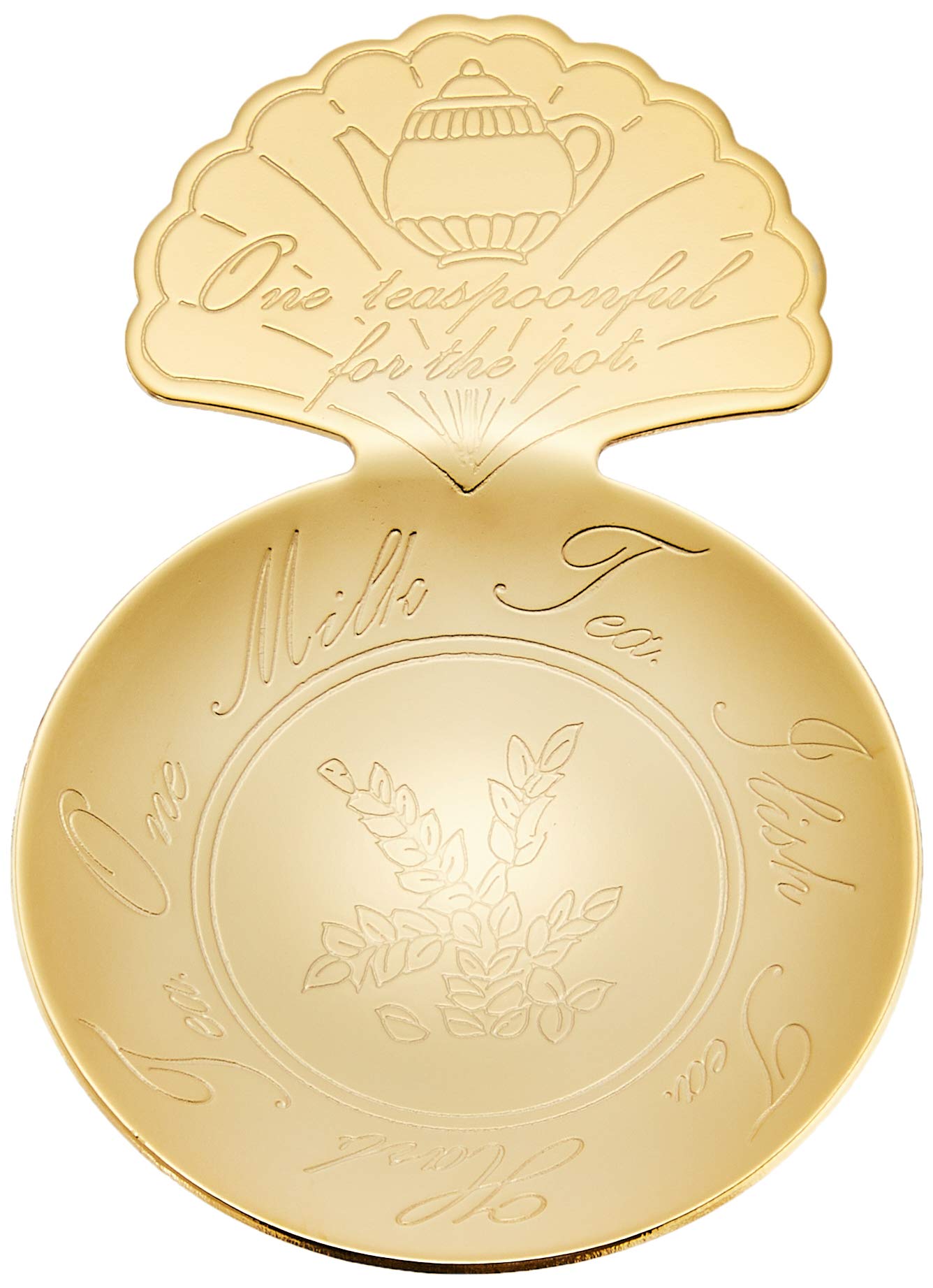 【送料無料】佐藤金属興業 SALUS ティーキャディースプーン シェル ゴールド 日本製