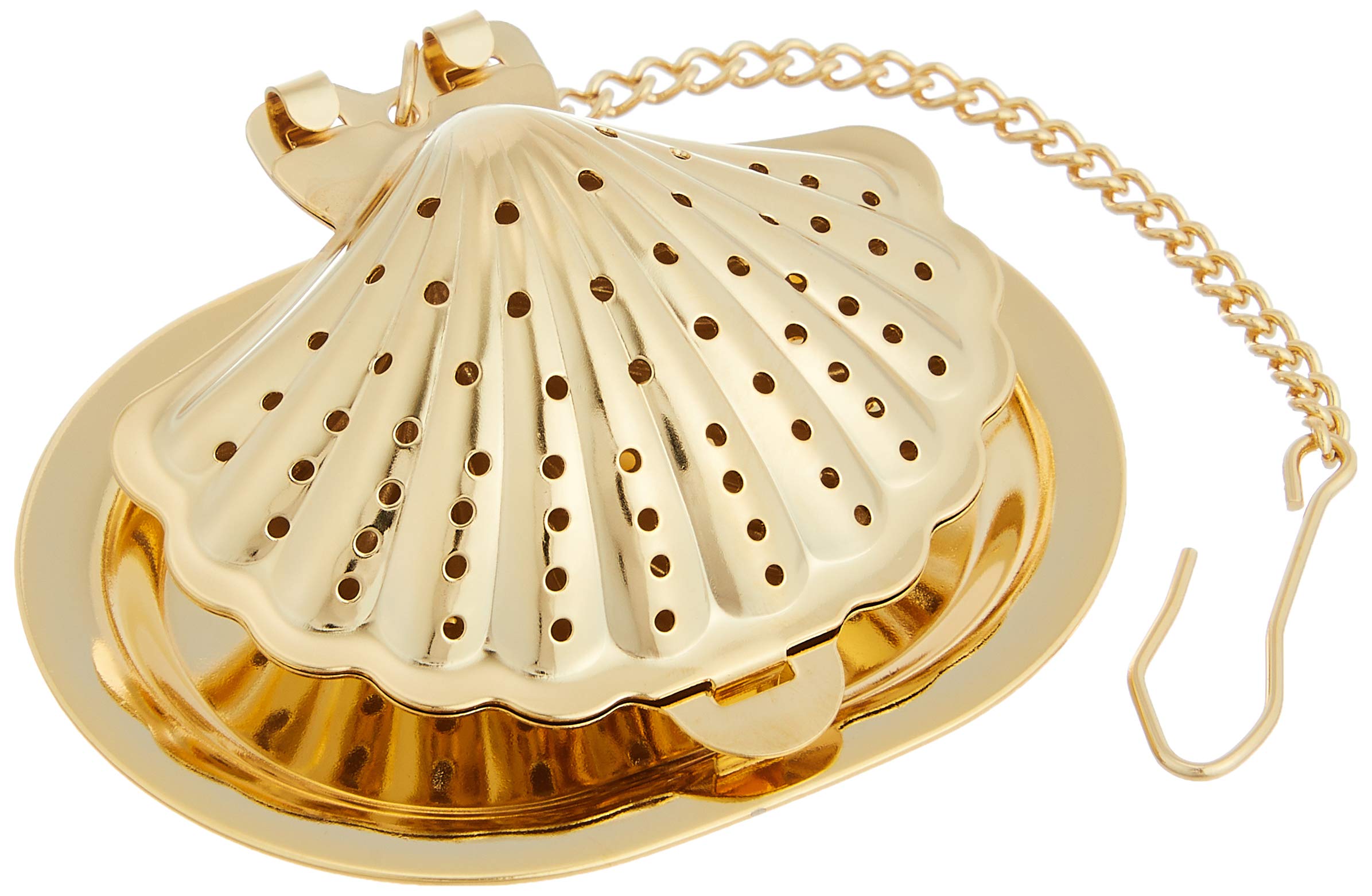 商品情報商品の説明ティーストレーナー シェル (GP)。主な仕様 商品サイズ:57×45×23mmbr素材・材質:18-8ステンレス原産国:日本