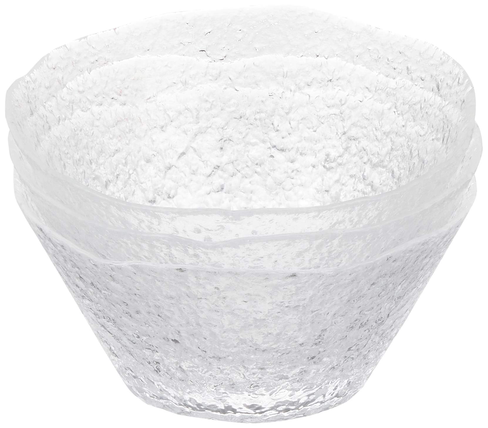 【送料無料】アデリア(ADERIA) 津軽びいどろ 初雪 そうめん鉢 3個入 日本製 サラダボウル 食器 セット ボール 皿 おしゃれ ガラス 深皿 小鉢 料理...