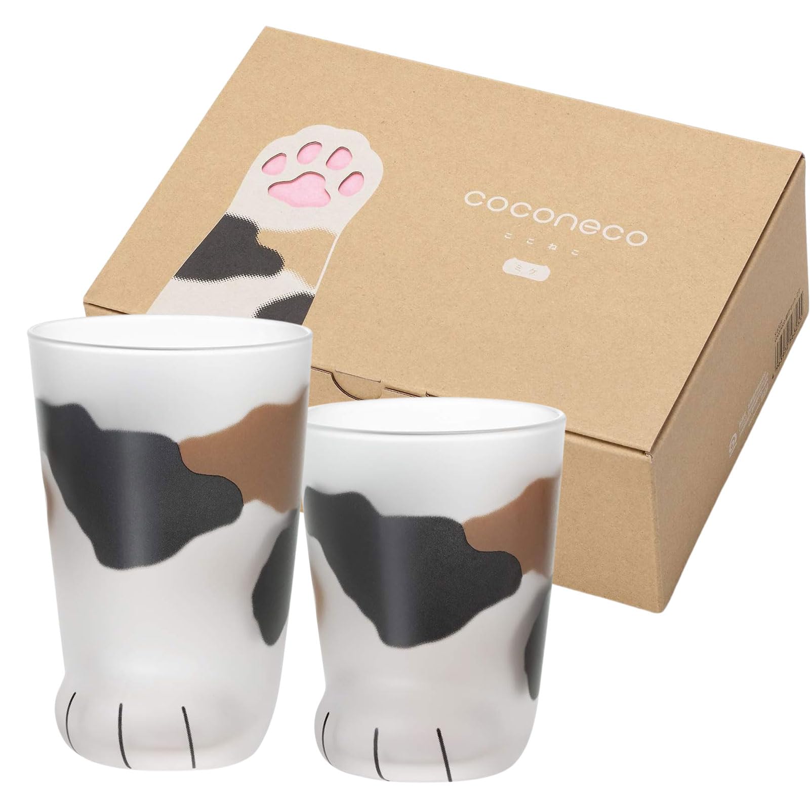 【送料無料】アデリア(ADERIA) 【 ココネコグラス ミケ猫 230ml 300ml 親子ペアセット 日本製 化粧箱入..