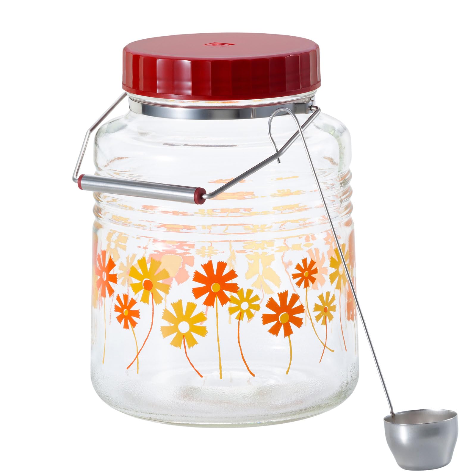 【送料無料】アデリア(ADERIA) 【 アデリアレトロ 梅酒瓶 貯蔵びん 3L アリス 化粧箱入 日本製 6148 】 保存容器 昭和 レトロ ガラス キャニスター 密閉 容器 梅瓶 らっきょう 漬 米びつ