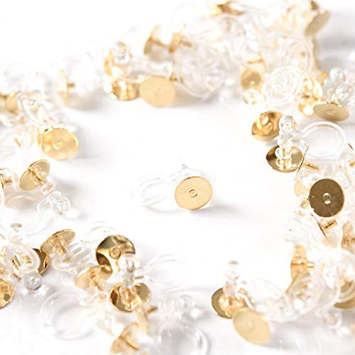 【送料無料】【BEAUTY PLAYER】ノンホールピアス 平皿 樹脂 イヤリングコンバーター パーツ イヤリング..