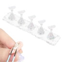 【送料無料】【BEAUTY PLAYER】ネイルスタンド チップスタンド ネイル 台座 磁気 アクリルマニキュア工具 ネイル練習 粘土で固定 ネイル用品 ネイルチップ スタンド ディスプレイ 5本セット(オーロラ)