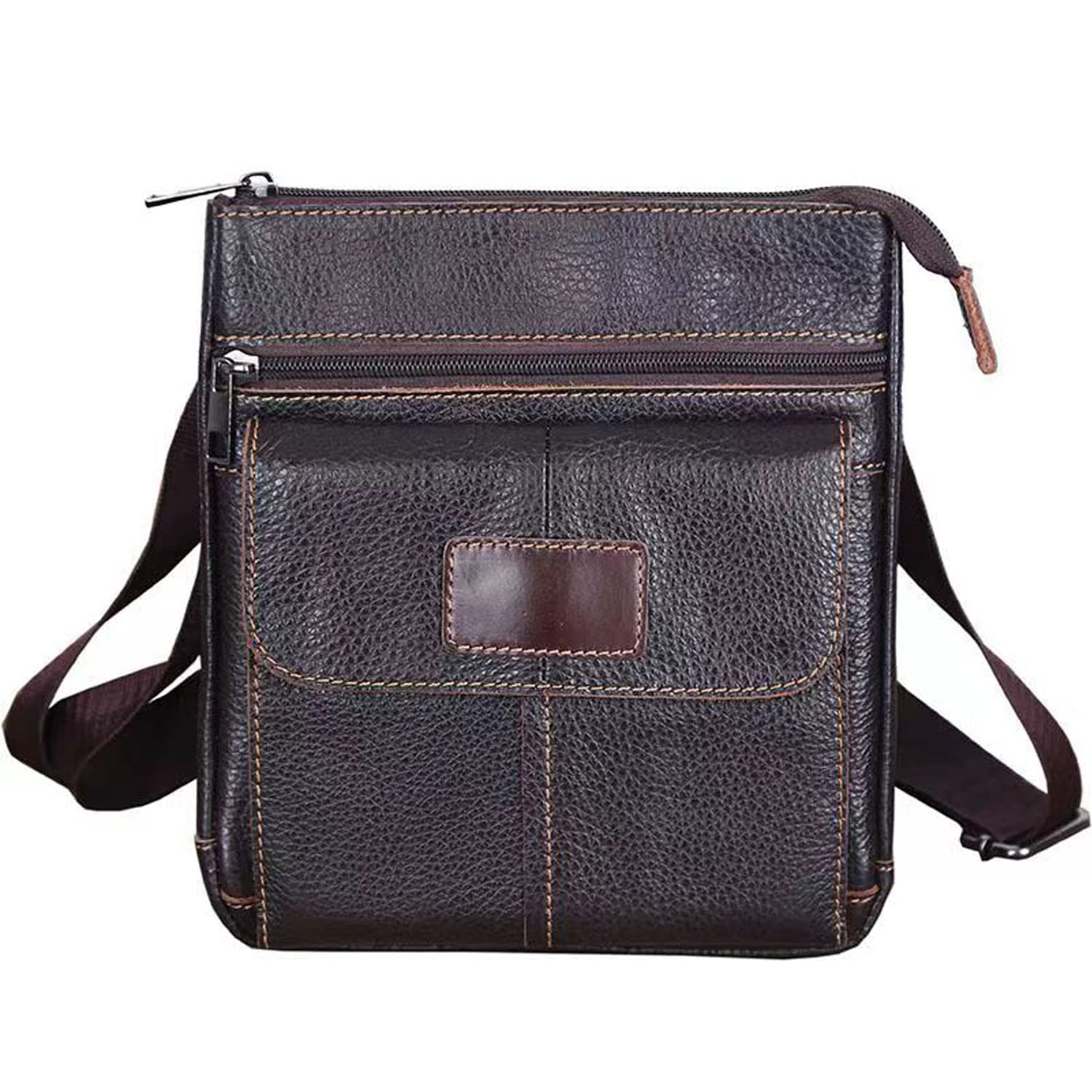 【送料無料】[Bearneko] ショルダーバッグ メンズ サコッシュ 本革 斜めがけ 薄型 軽量 小さめ 斜め掛..