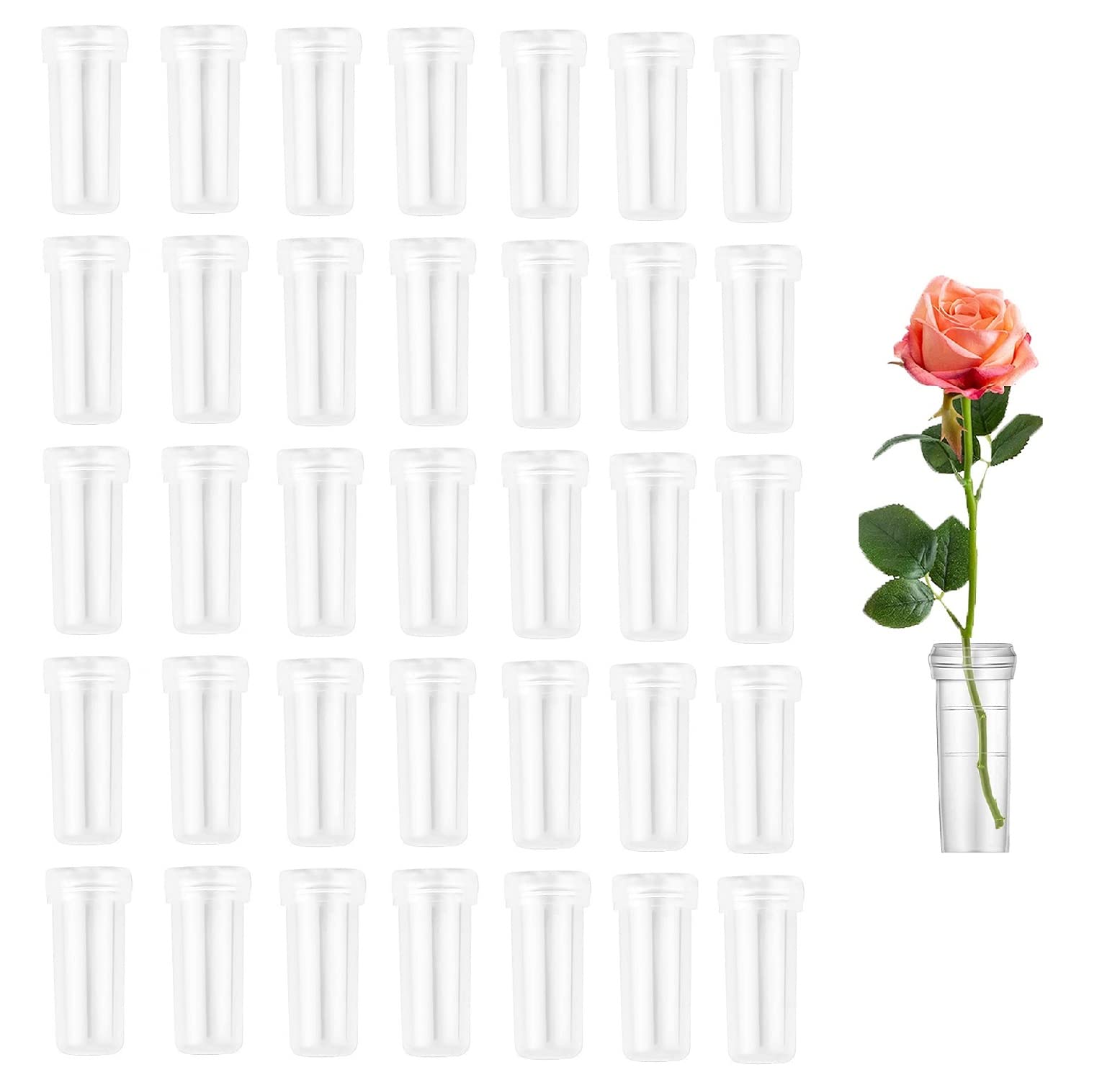 【送料無料】siawadeky 花の水管 クリアチューブ 200個 栄養チューブ 花チューブ 透明 試験管 花瓶 花..