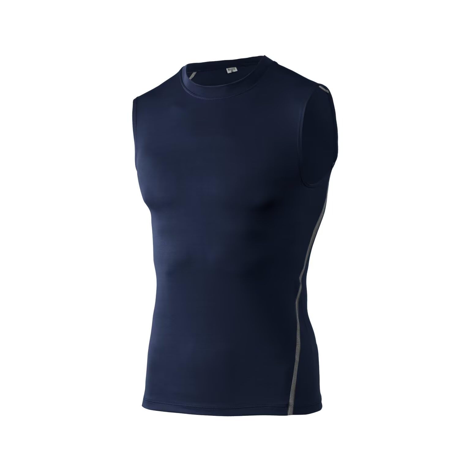 【送料無料】[Sillictor] ノースリーブ メンズ コンプレッション タンクトップ トレーニングウェア スポーツインナー パワーストレッチ 袖なし アンダーシャツ [UVカット・冷感速乾] 1002bl-L