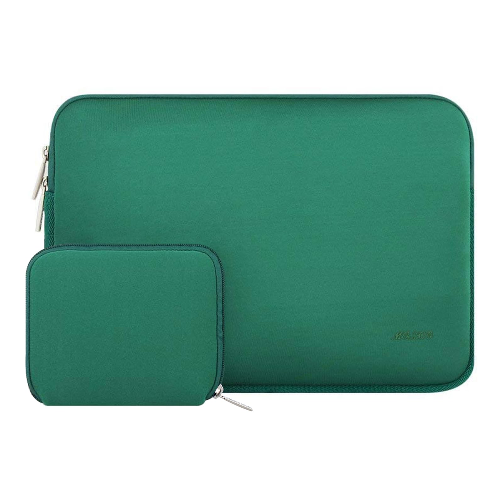 【送料無料】MOSISO ラップトップ スリーブバッグ 対応機種 Laptop 13.3インチ、小さなケース付き ネオプレン素材 バッグ (ピーコックグリーン)