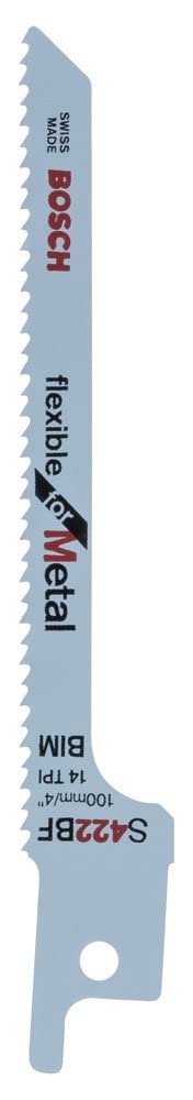 【送料無料】BOSCH(ボッシュ) 金属用セーバーソーブレード5本組 S422BF