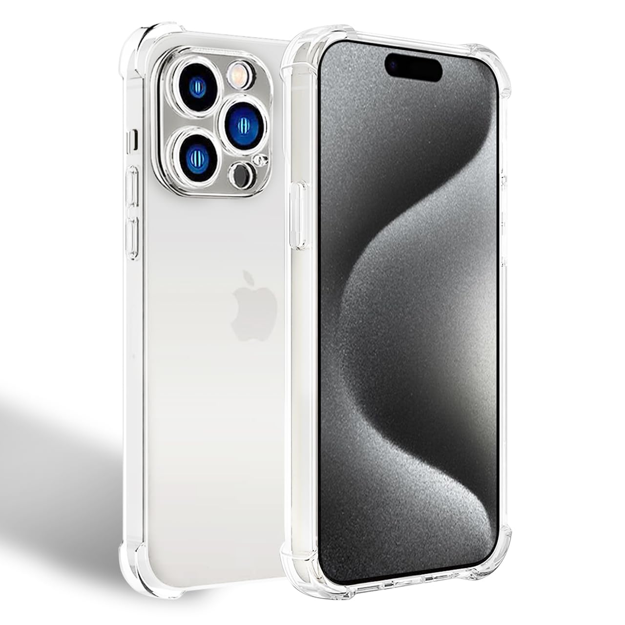 【送料無料】「JCJCLY」ケース iPhone 15 Pro Max 用の ケース【アイフォン15プロ マックス クリア ソフトカバー 柔軟 透明TPU 散熱加工 黄変しにくい 全面保護カバー 耐衝撃 落下防止 すり傷防止 薄型 軽量 携帯便利】あいほん15プロ マックス ケースJT-15PM