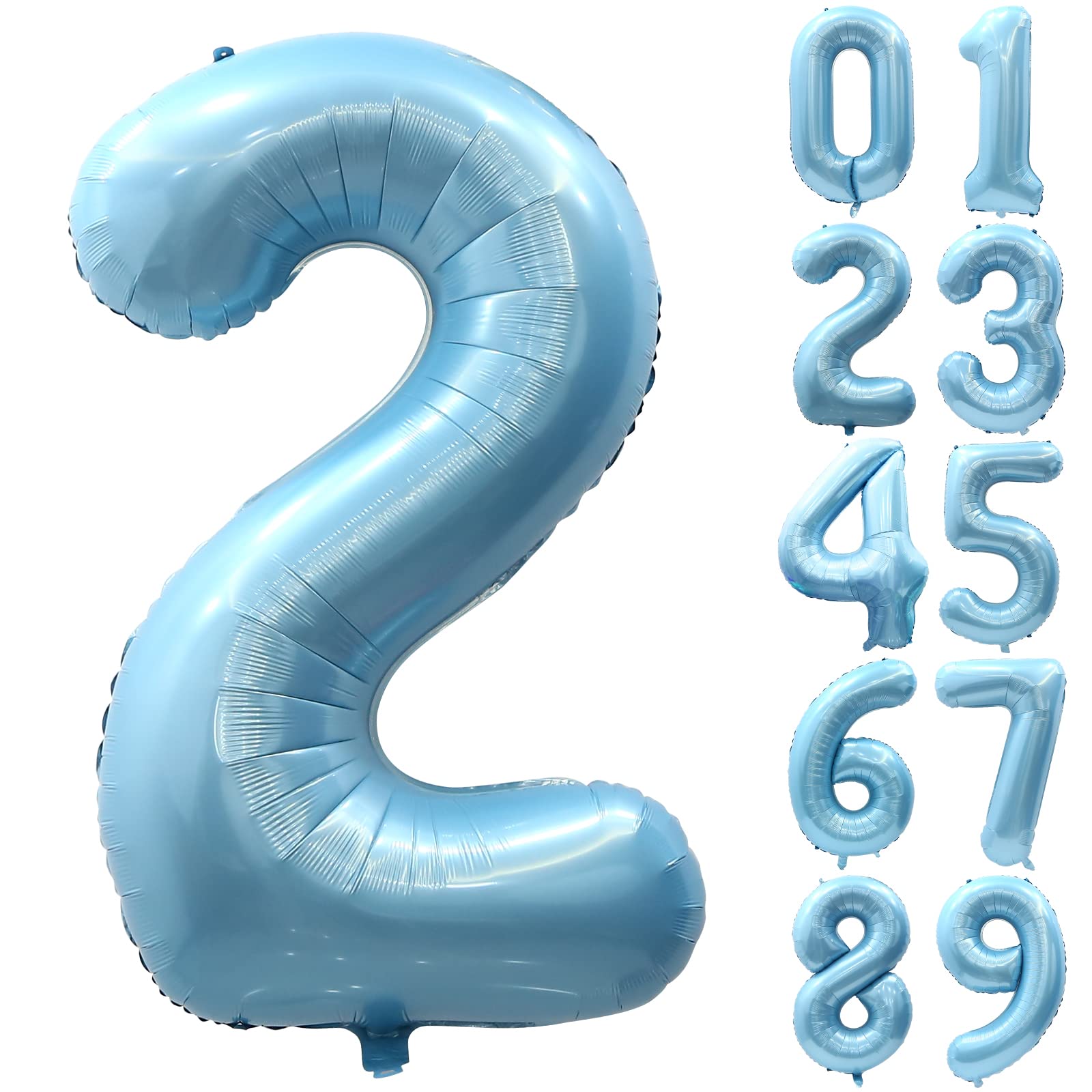 【送料無料】Lausatek 数字 バルーン ナンバーバルーン 数字2 風船 大きいサイズ 40インチ 誕生日 ハッピーバースデー 飾り付け ウェディング 記念日 パーティー