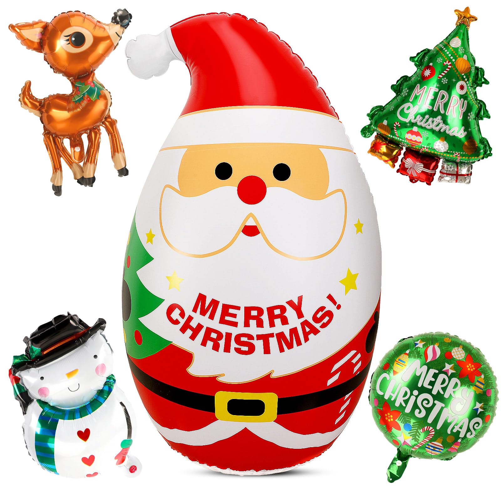 【送料無料】METBOU クリスマス バルーン 大きい 5点 ロッキング バルーン 高さ約110cm クリスマス 飾..