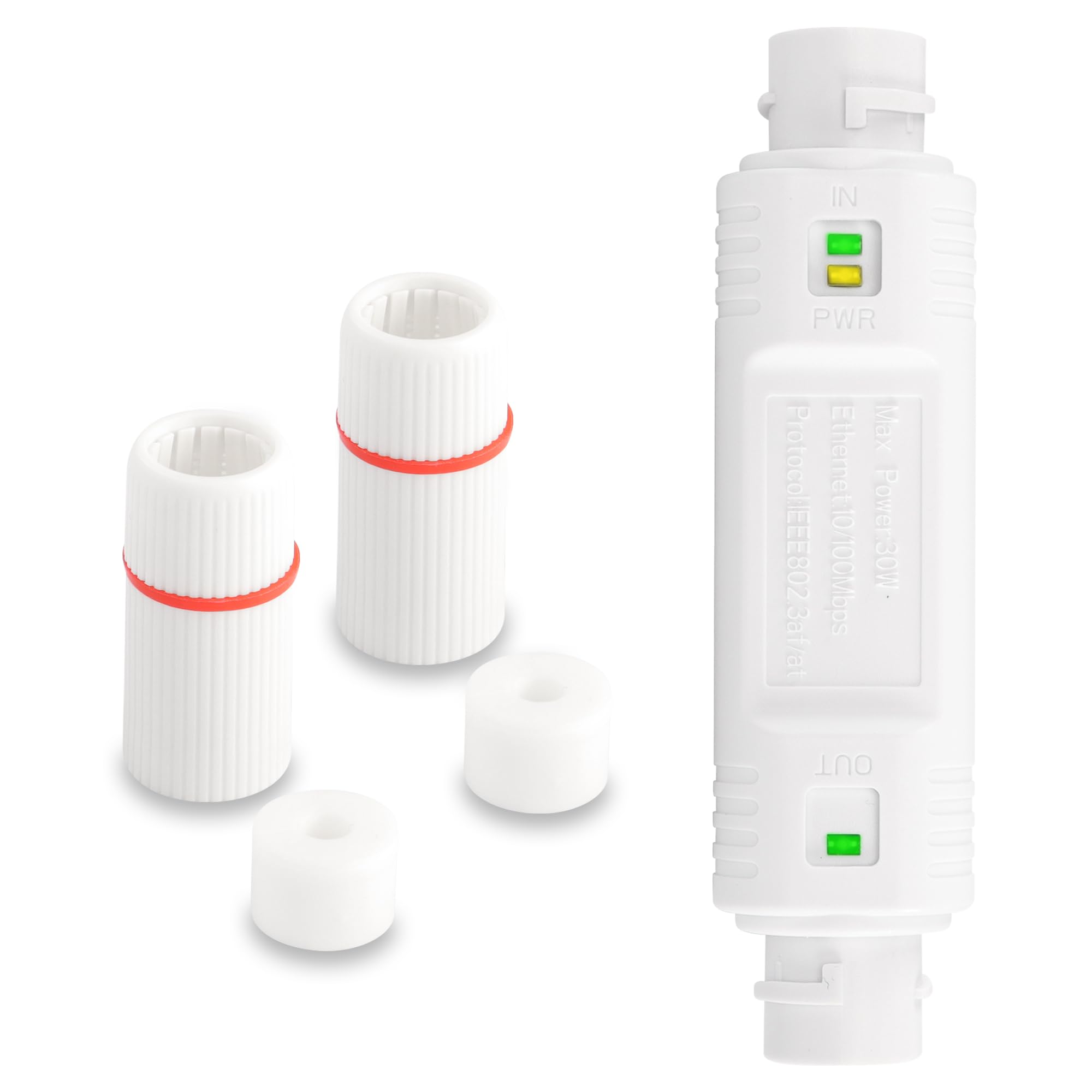 【送料無料】SinLoon IP67防水PoEエクステンダー 100m／250m延長 10/100Mbps 屋外用PoEリピータRJ45イ..