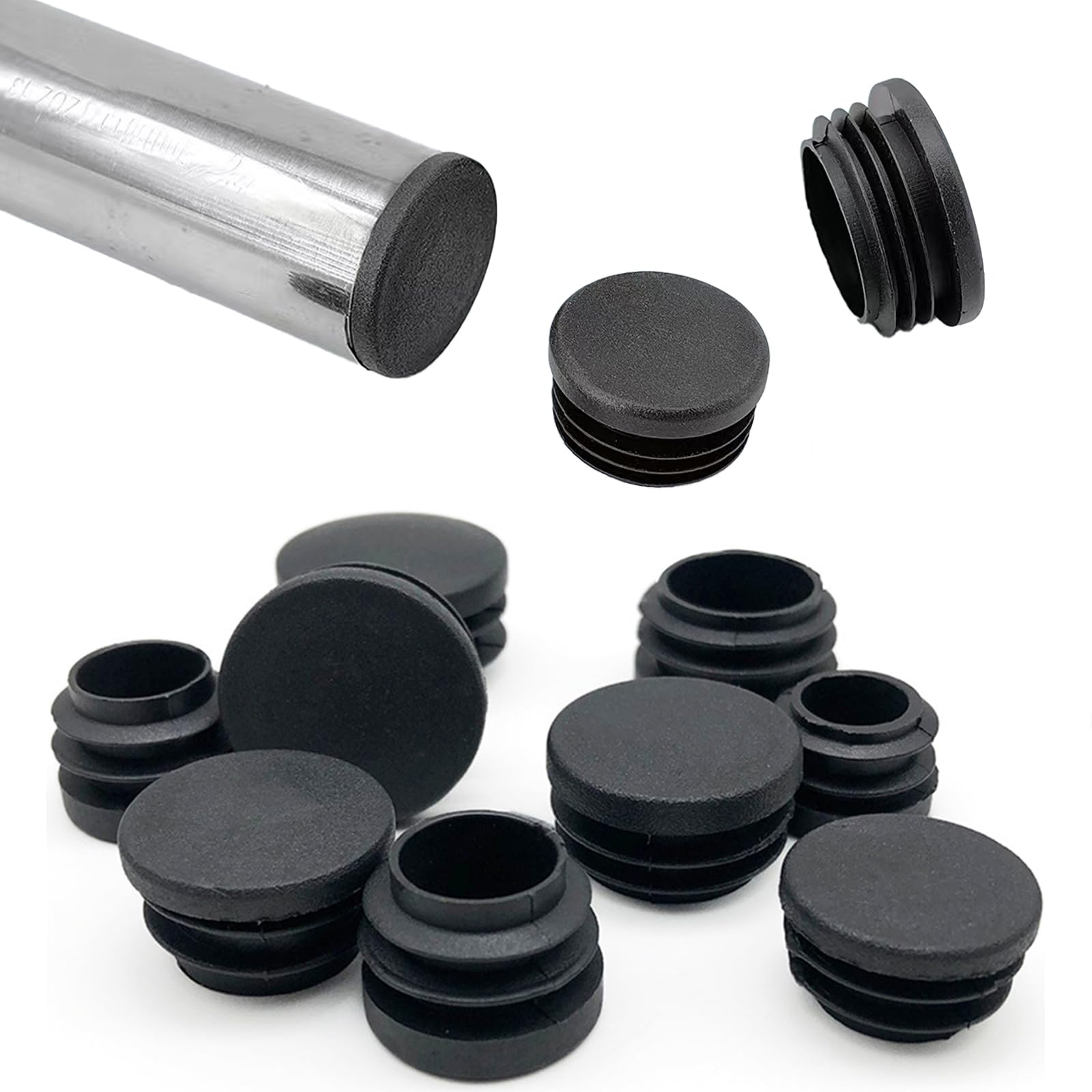 【送料無料】QuickYen パイプエンドカバーキャップ プロテクター 20個 チューブインサート 29mm内径 30..