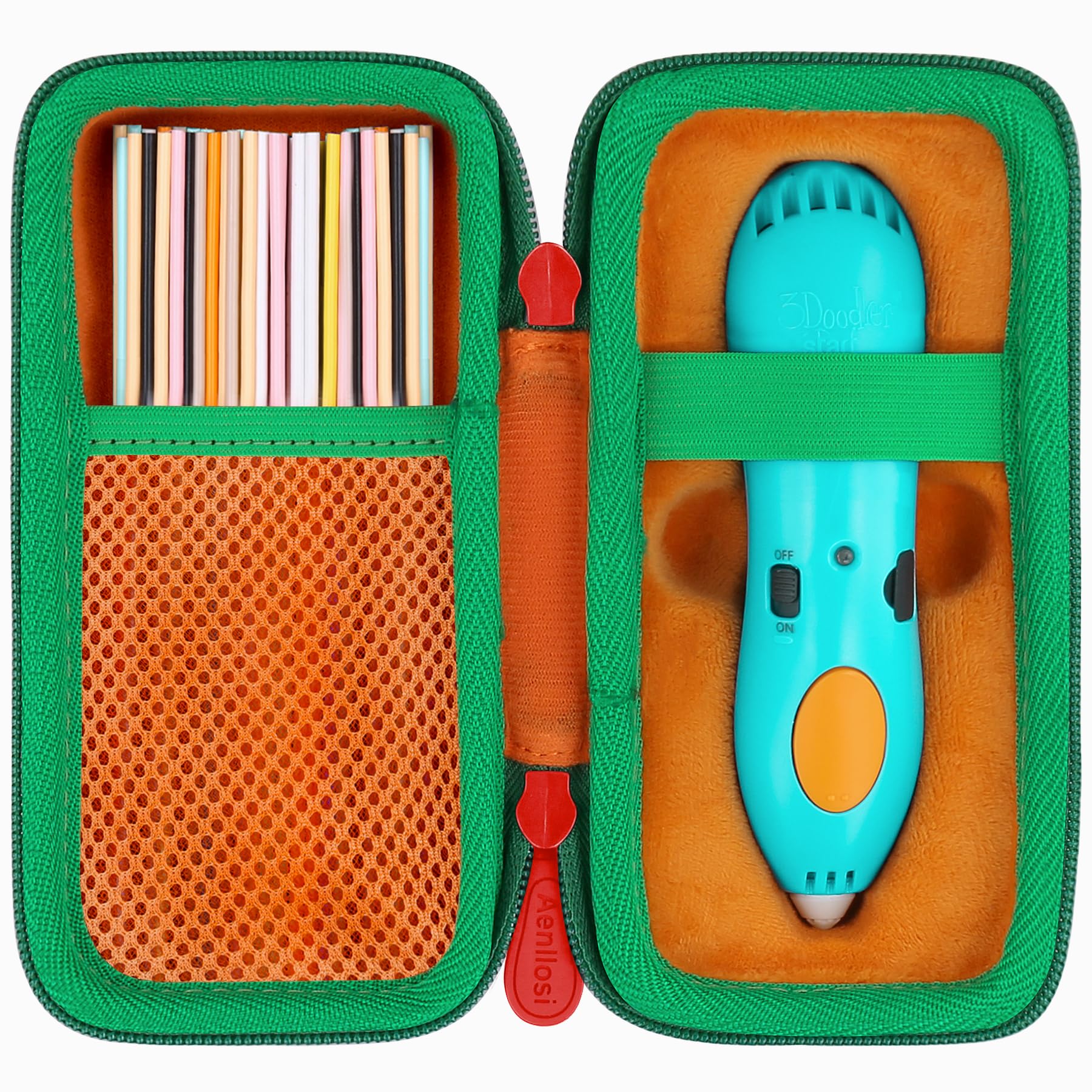 【送料無料】3Doodler Start + プレゼント 子供 おもちゃ 知育 玩具 アートペン フィラメン オレンジ 専用収納ケース（ケースのみ）-Aenllosi