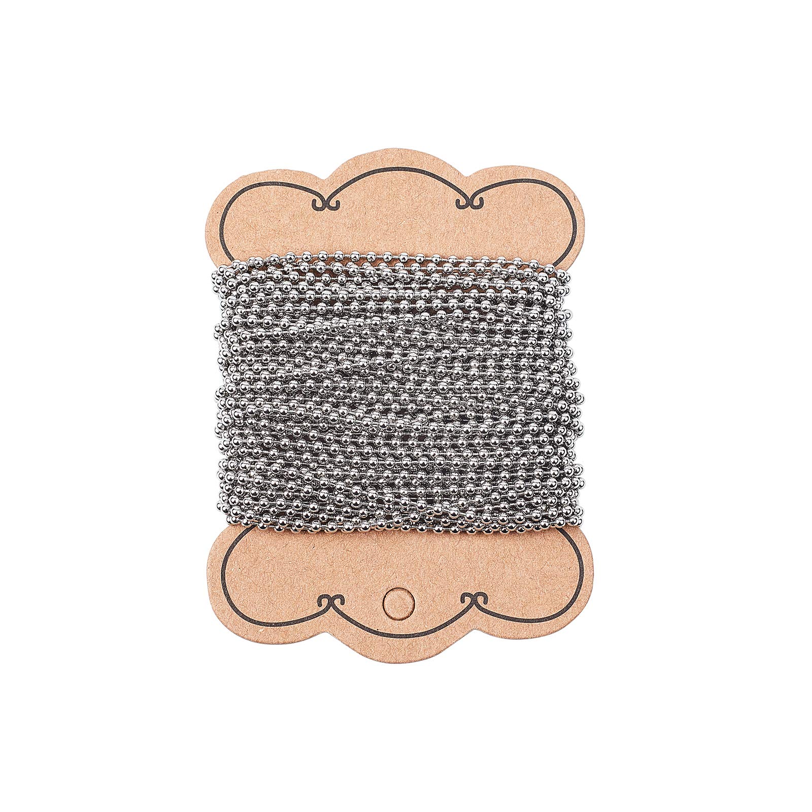 【送料無料】UNICRAFTALE 10m 2.5mm 304ステンレススチールボールチェーン 溶接 装飾チェーン ステンレススチール色 ユニセック チェーンネ...