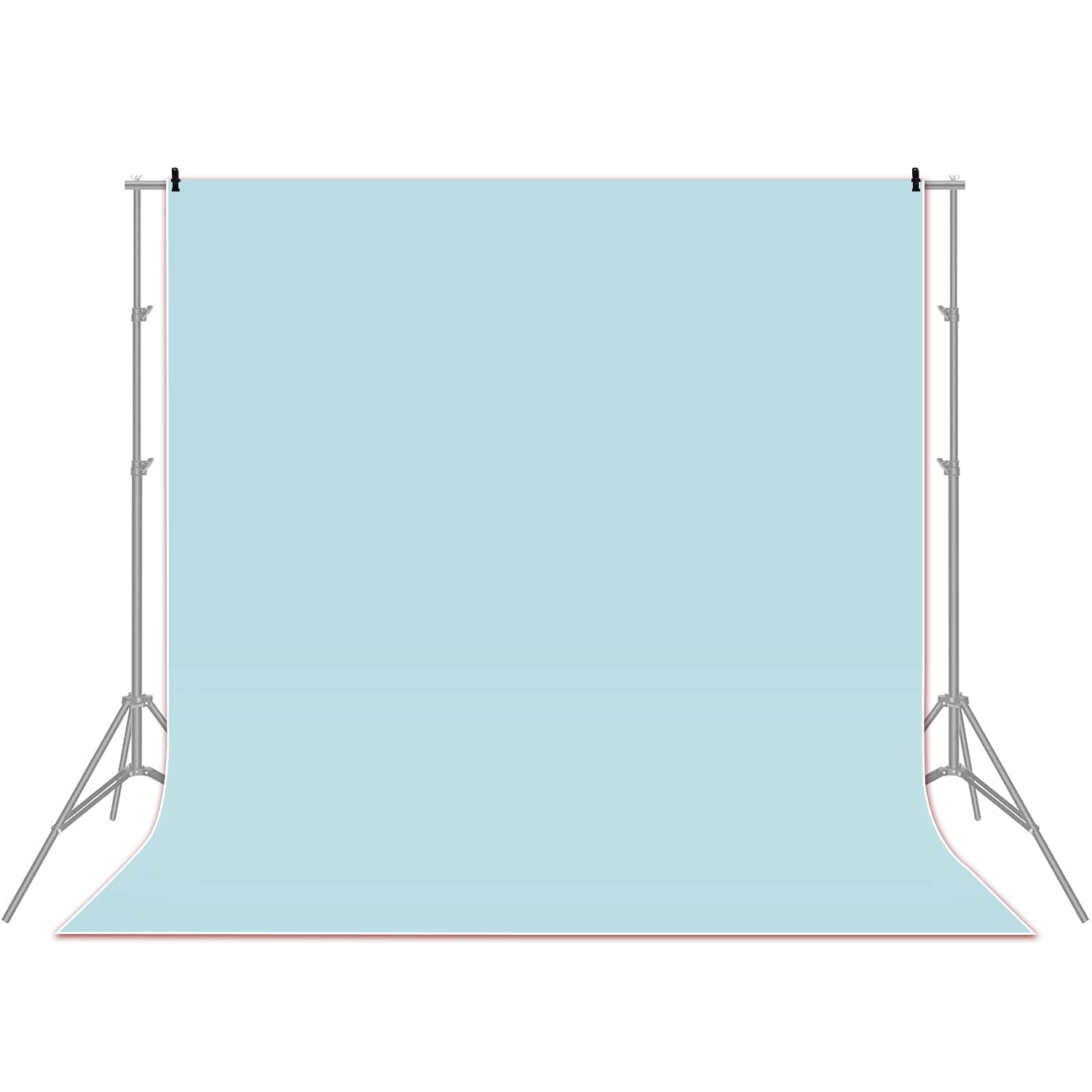【送料無料】Qinunipoto 背景布 無地 水色 純色 背景 背景シート バックスクリーン 厚手 バーチャル背..