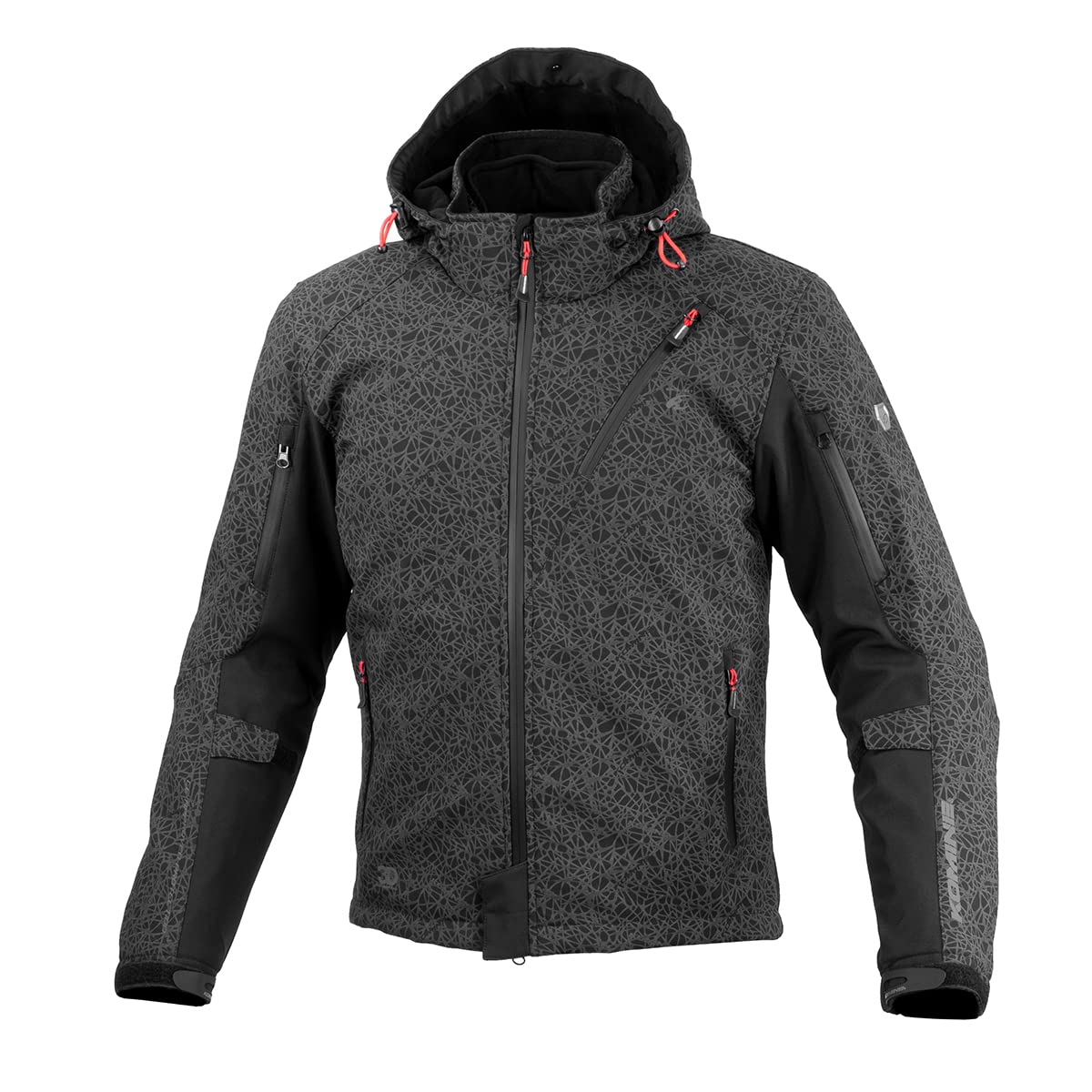 【送料無料】コミネ(KOMINE) バイク用 ジャケット JK-5793 プロテクトソフトシェルウィンターパーカ-イフ HR Neo HR Black XL