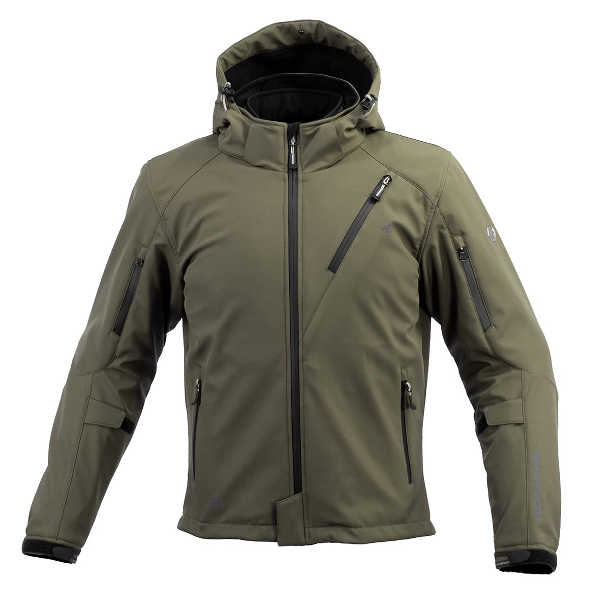 【送料無料】[KOMINE] バイク用 ジャケット プロテクトソフトシェルウィンターパーカ-IFU JK-5792 07-5792 Neo Olive WL