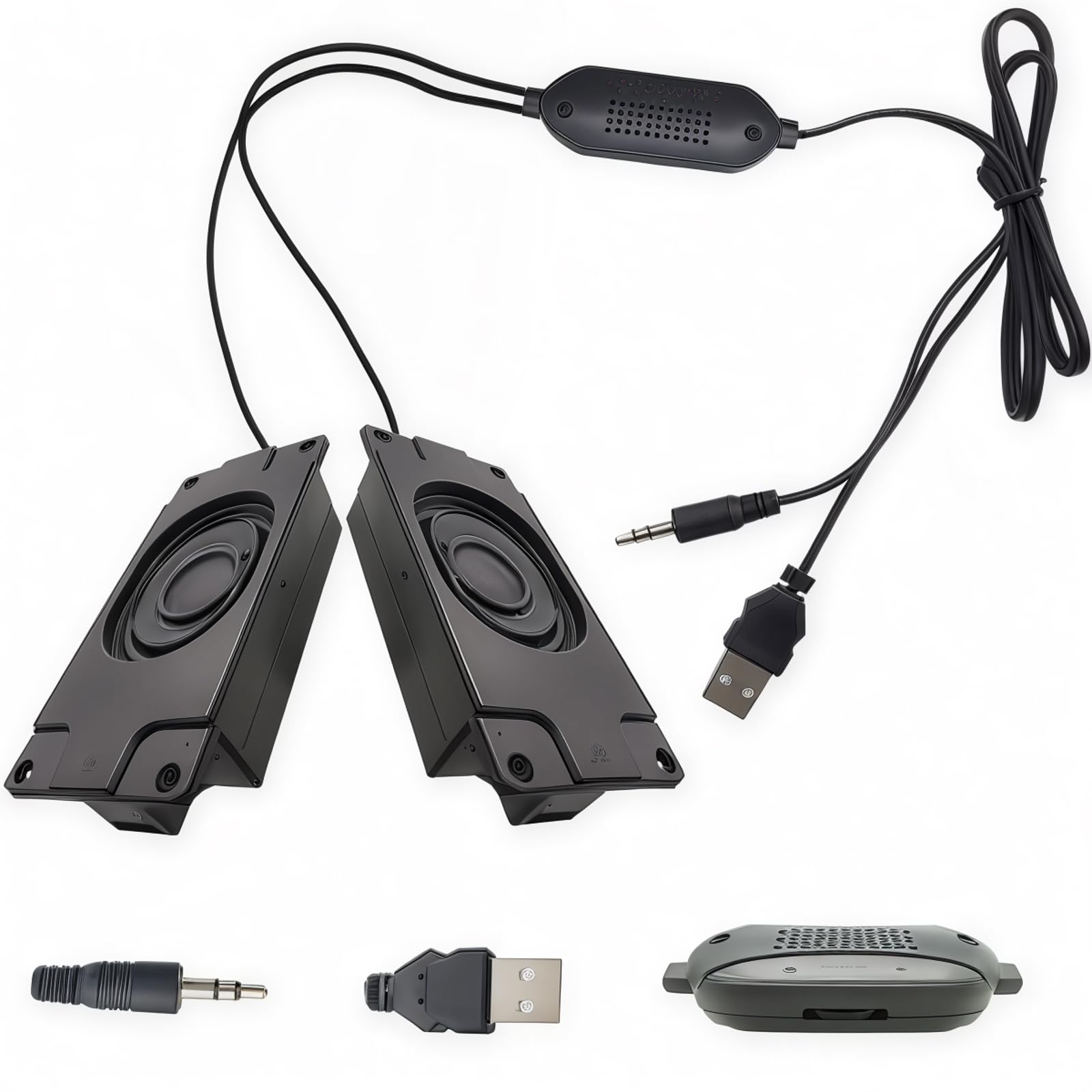 【送料無料】ミニスピーカー 3W 8 オーム、CTRICALVER 5V USB 電源ポート 3.5mm オーディオポート ケー..