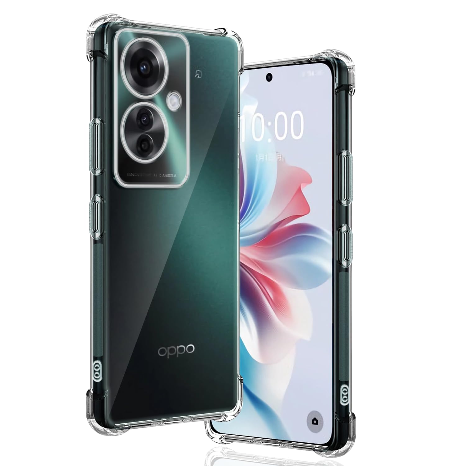 【送料無料】用 OPPO Reno11 A ケース 透明ソフトTPU 米軍MIL規格 すり傷防止 用 OPPO Reno 11A カバー 薄型 軽量 指紋防止 黄変防止 用 Reno11 A ケース 手帳型 散熱加工 ワイヤレス充電対応 用 OPPOReno11 A 保護ケース 耐衝撃 落下防止 傷つけ防止 四隅滑り止 レンズ