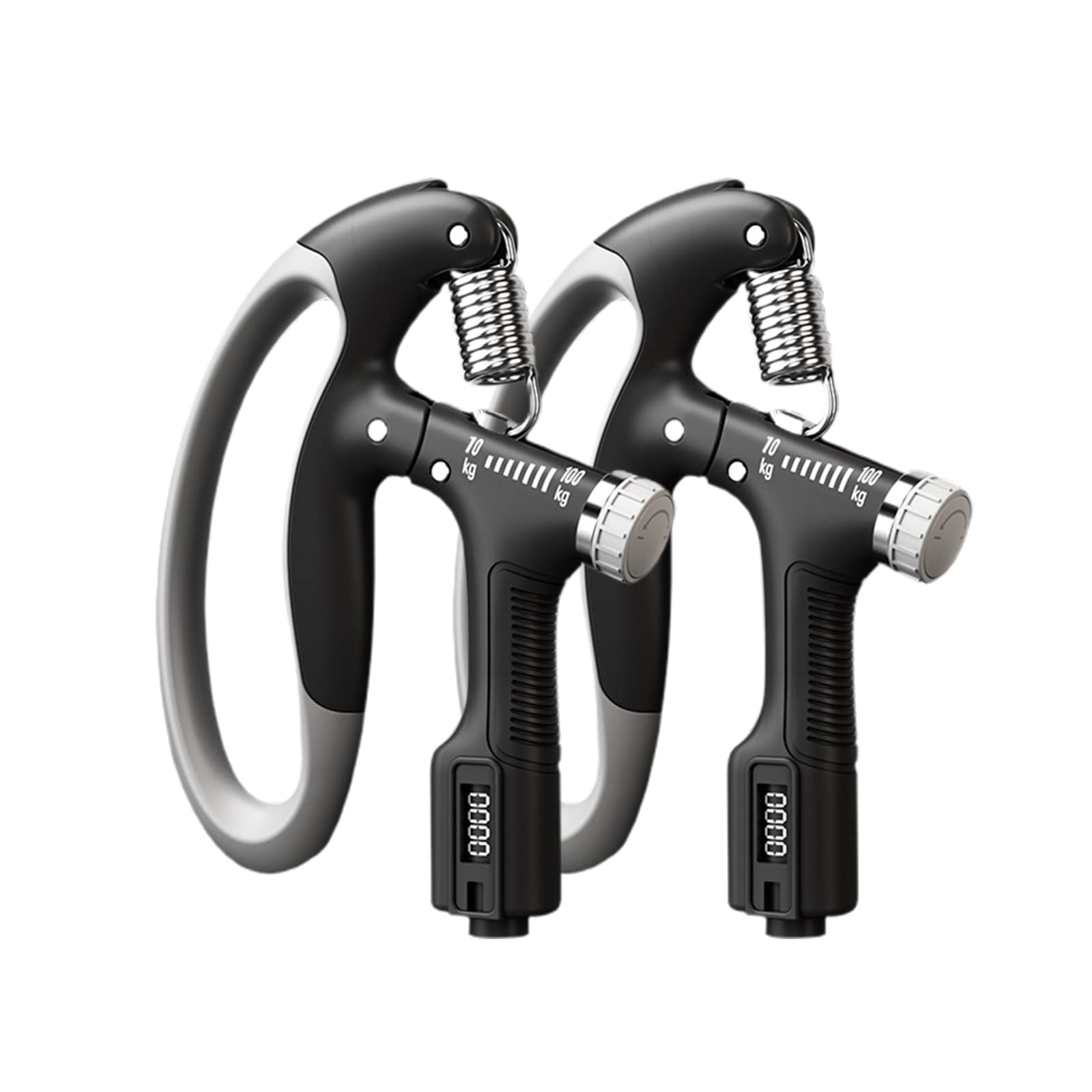 【送料無料】GreenGee 握力増強器 エクササイズ 握力グリッパー カウンター付き 10-100kg 負荷調整可能..