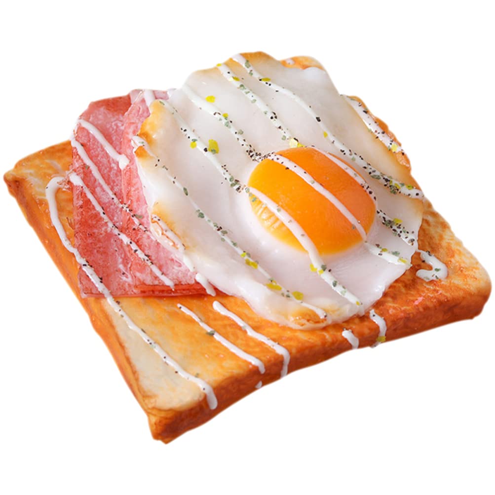 【送料無料】VORCOOL 食品サンプル トースト パン トースト 目玉焼き ケーキ 模型 おままご ...